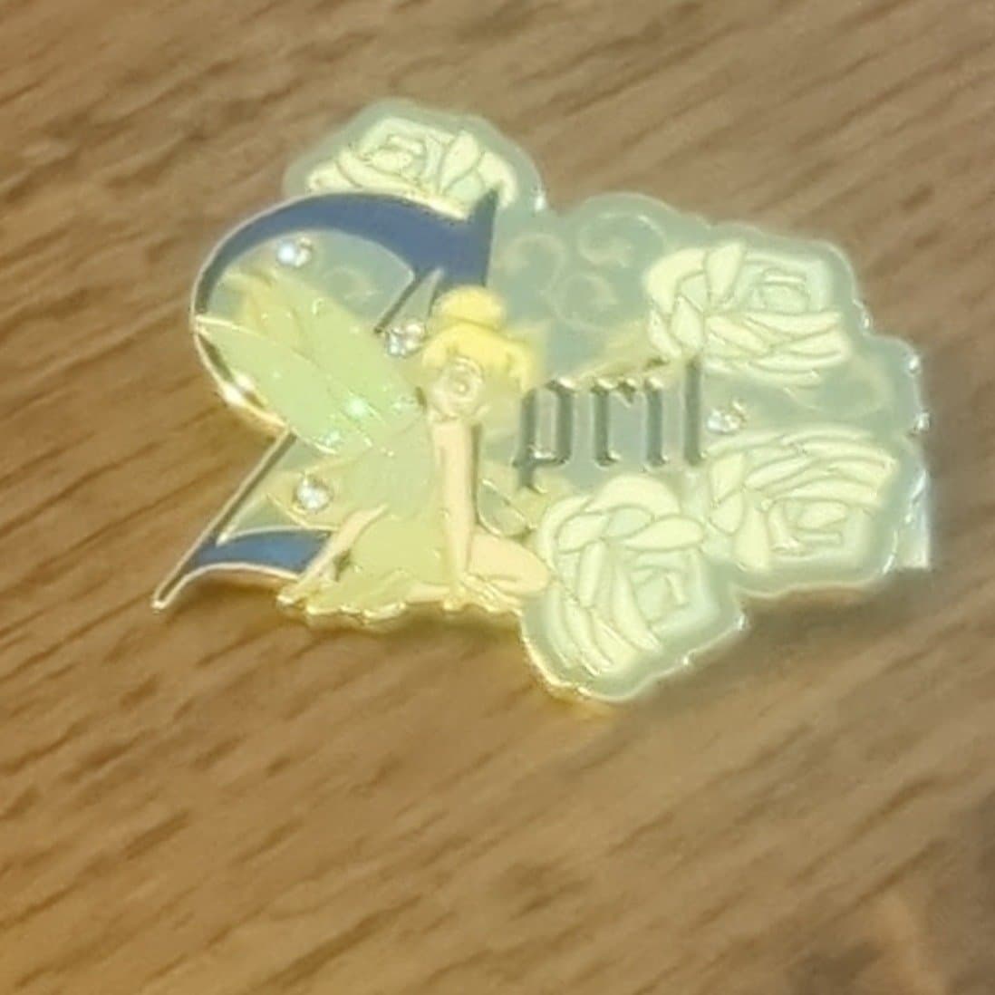 Tinker Bell April Birthstone Pin