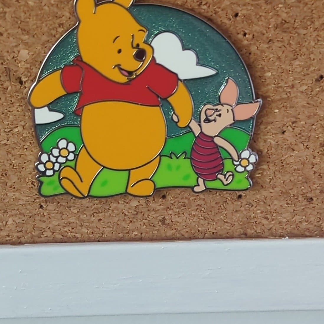 Winnie the Pooh & Piglet Holding Hands Pin