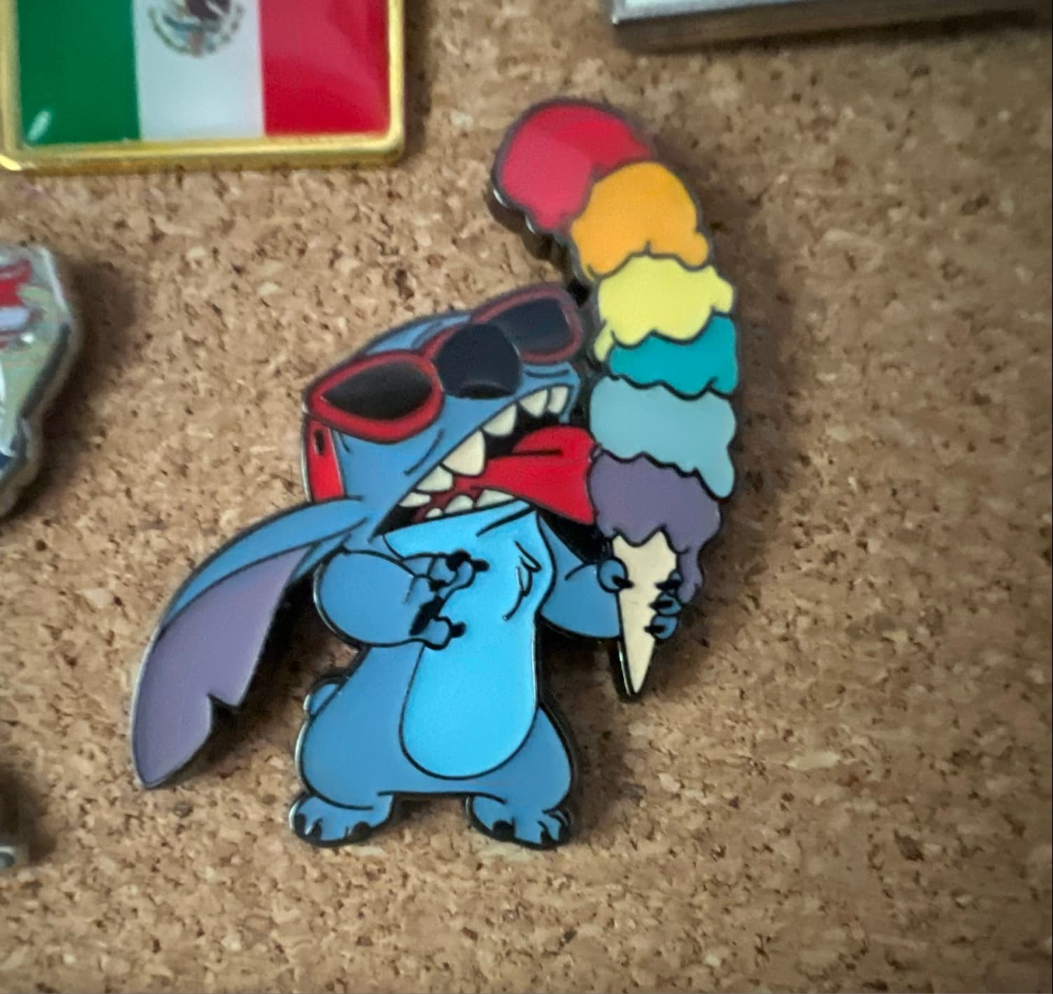 Stitch Rainbow Ice Cream Cone