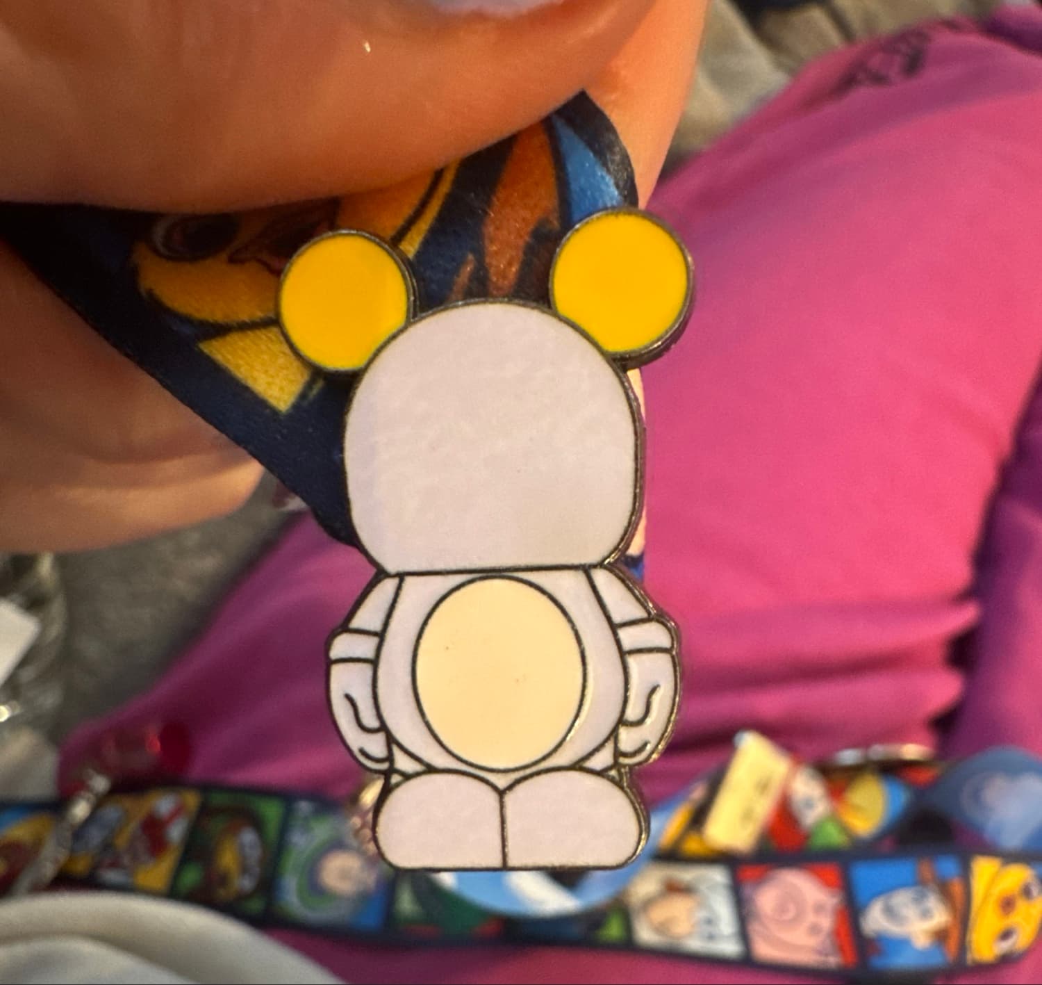Vinylmation Jr Yellow & Purple Mickey front