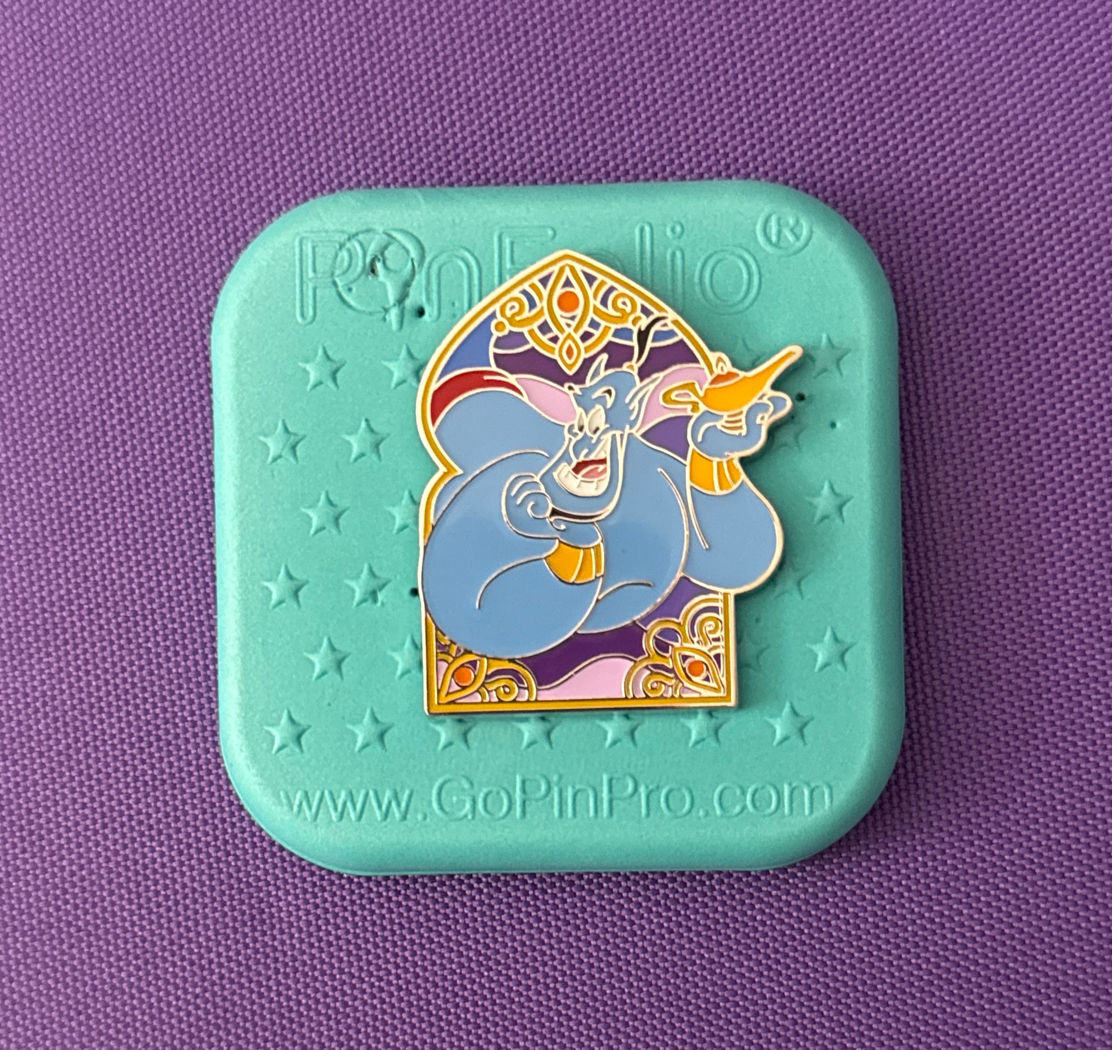 Genie Holding Lamp - Arched Window - Aladdin