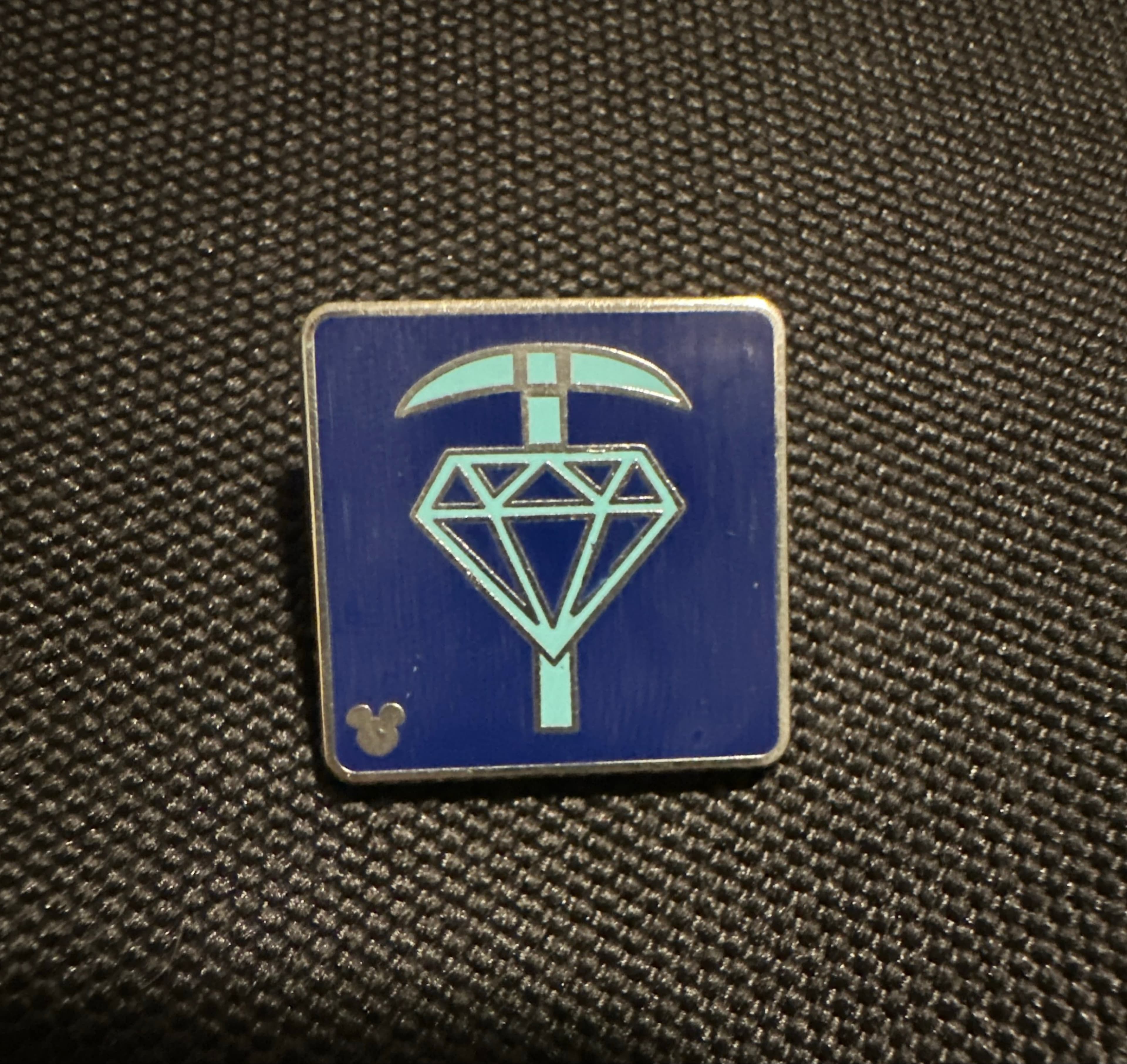Seven Dwarfs Mine Train Diamond Pickaxe Pin front