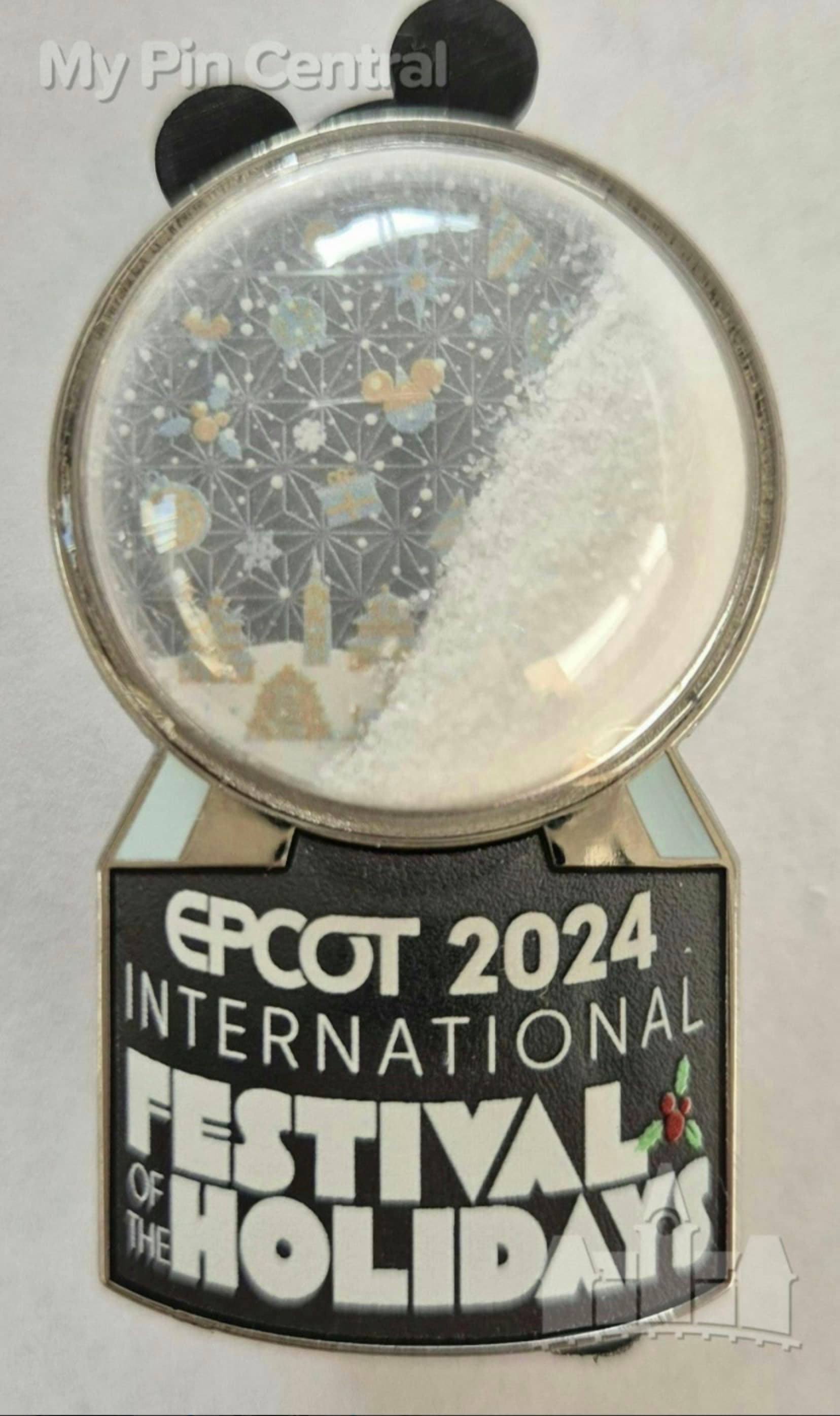 Epcot 2024 International Festival of the Holidays Snow Globe Pin