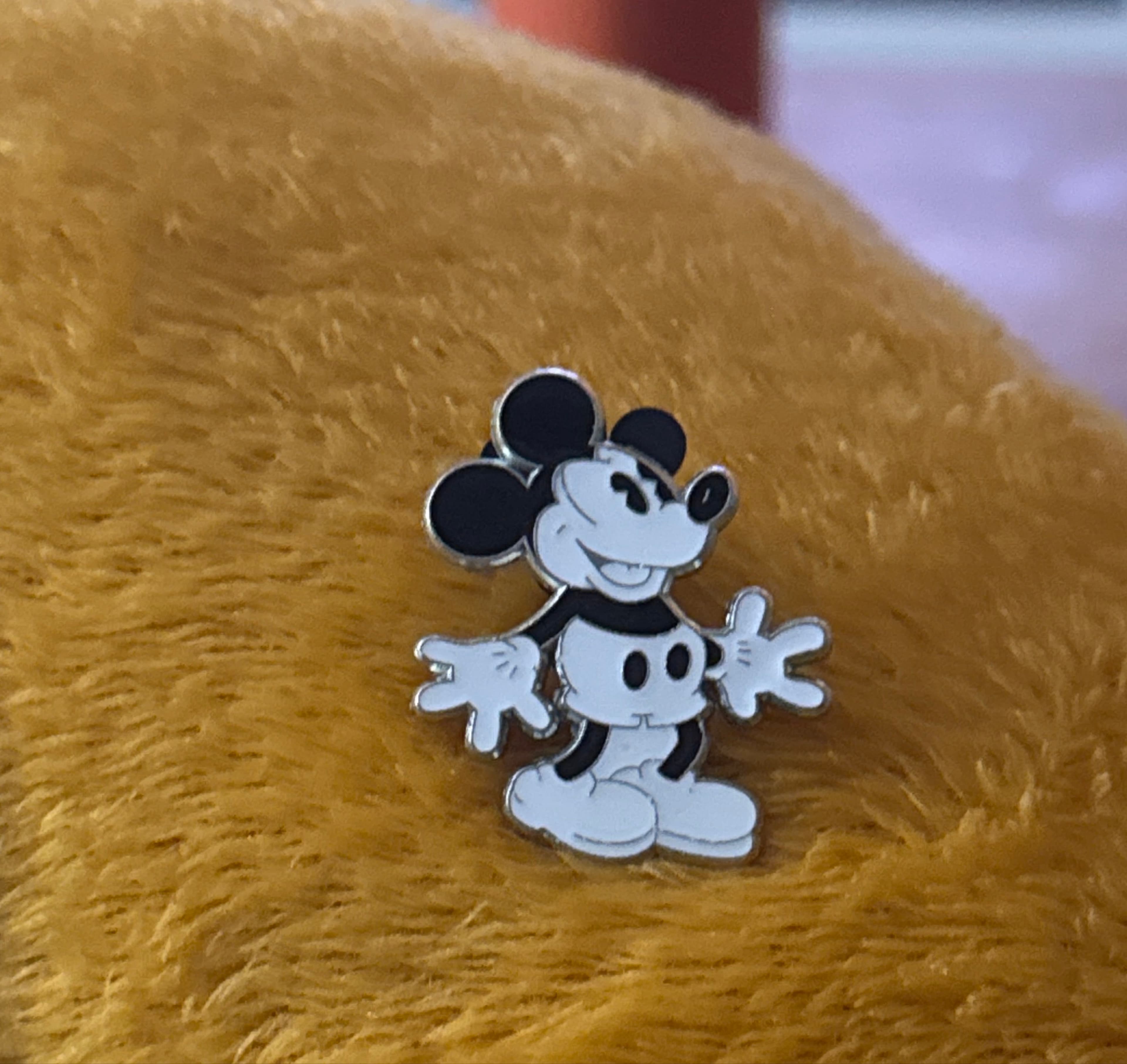 Mickey Mouse Arms Outstretched - Black and White - Vintage Mickey and Minnie