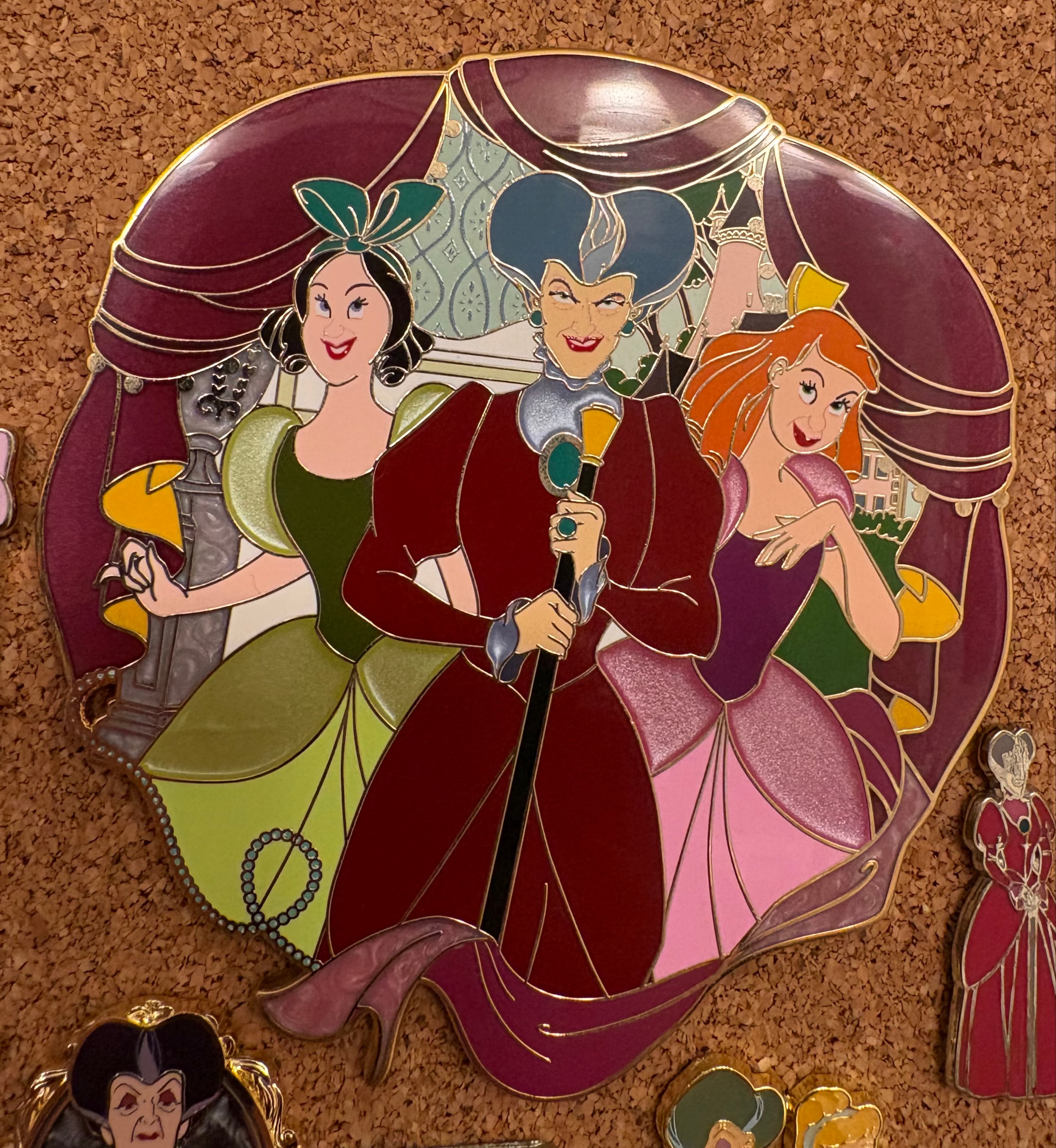 Lady Tremaine, Anastasia & Drizella fantasy pin