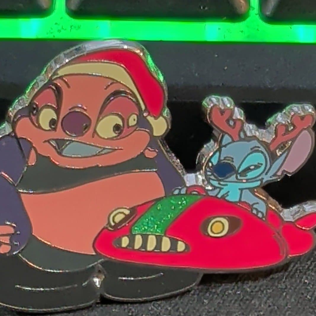 Disney Stitch & Jumba Holiday Pin