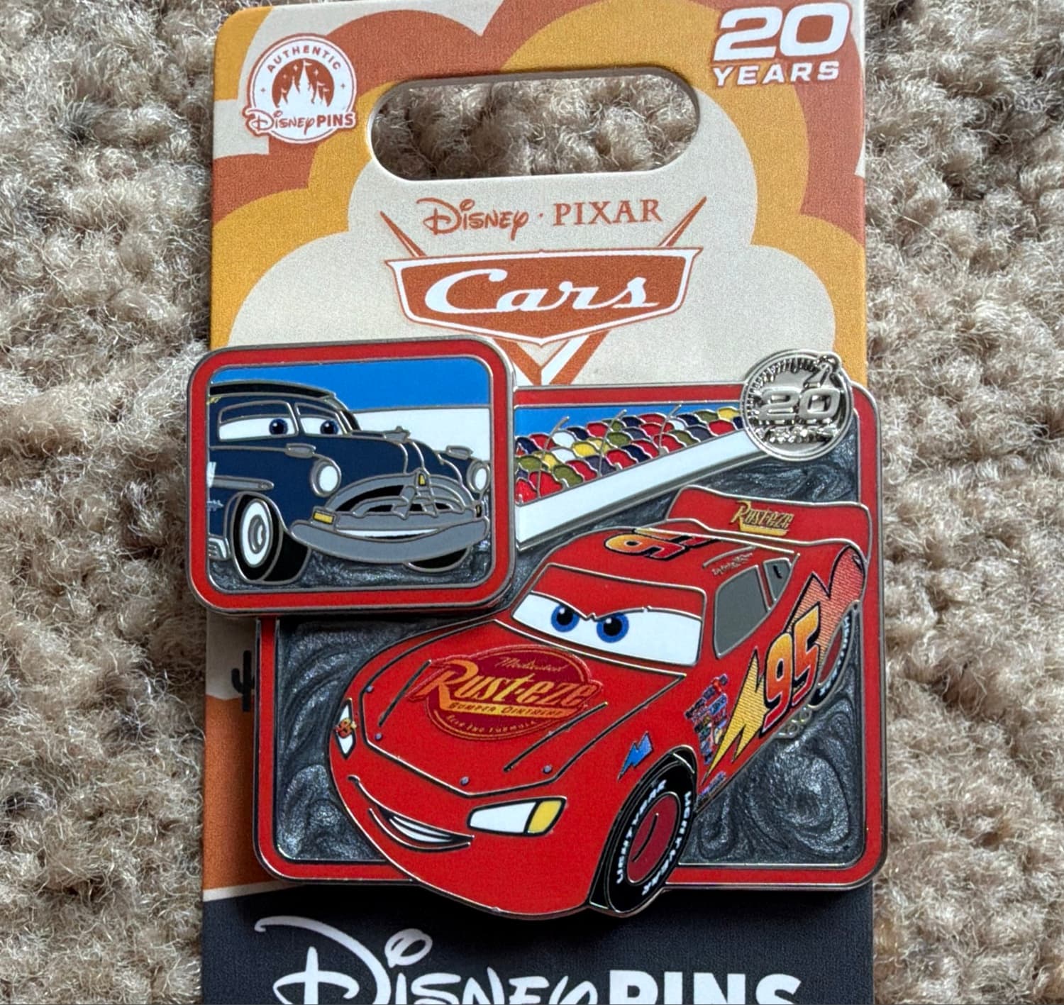 Loungefly Disney Pixar Cars Signs Blind Box Pin Set