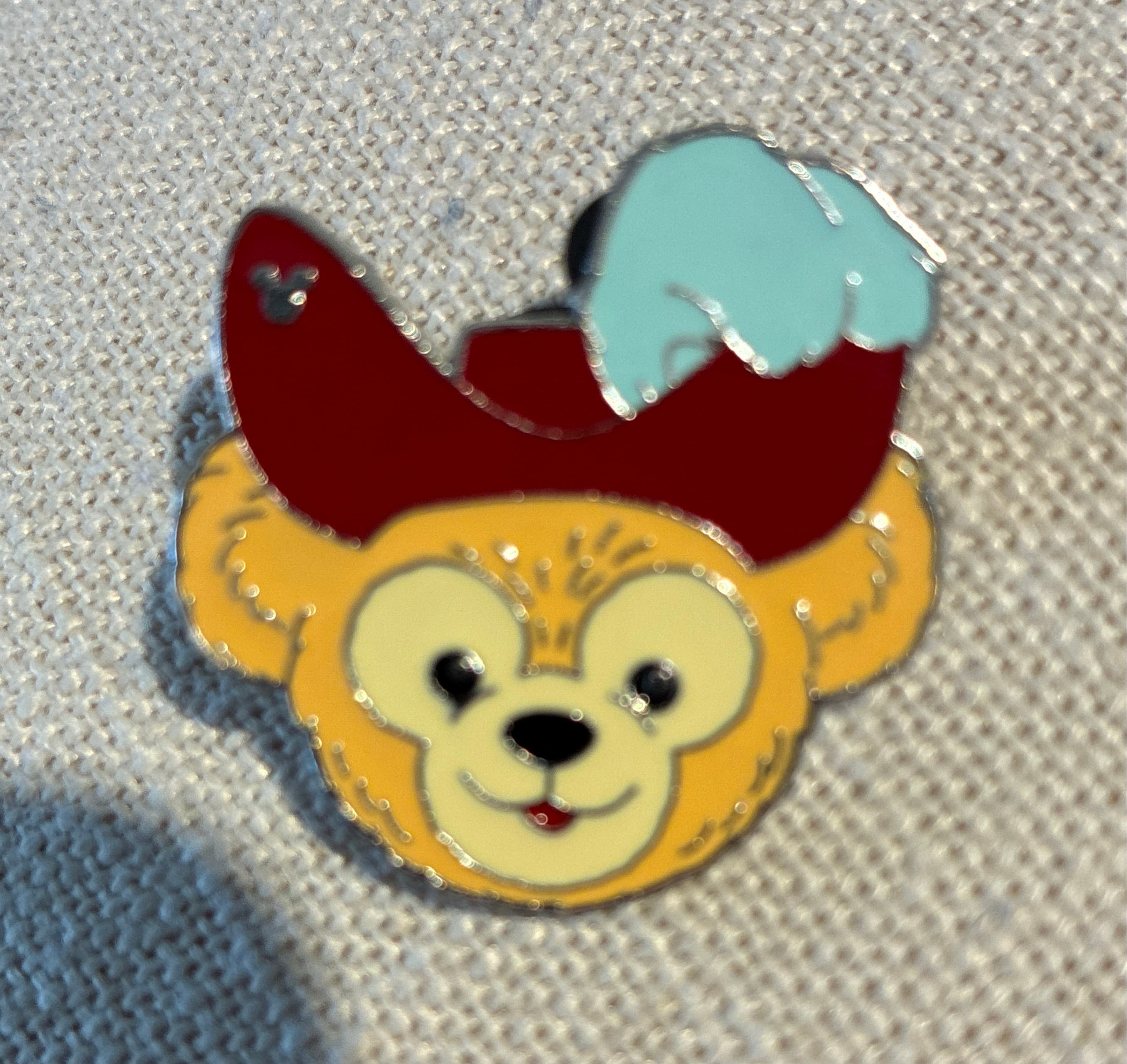 Duffy the Disney Bear Captain Hook Hat Hidden Mickey Pin