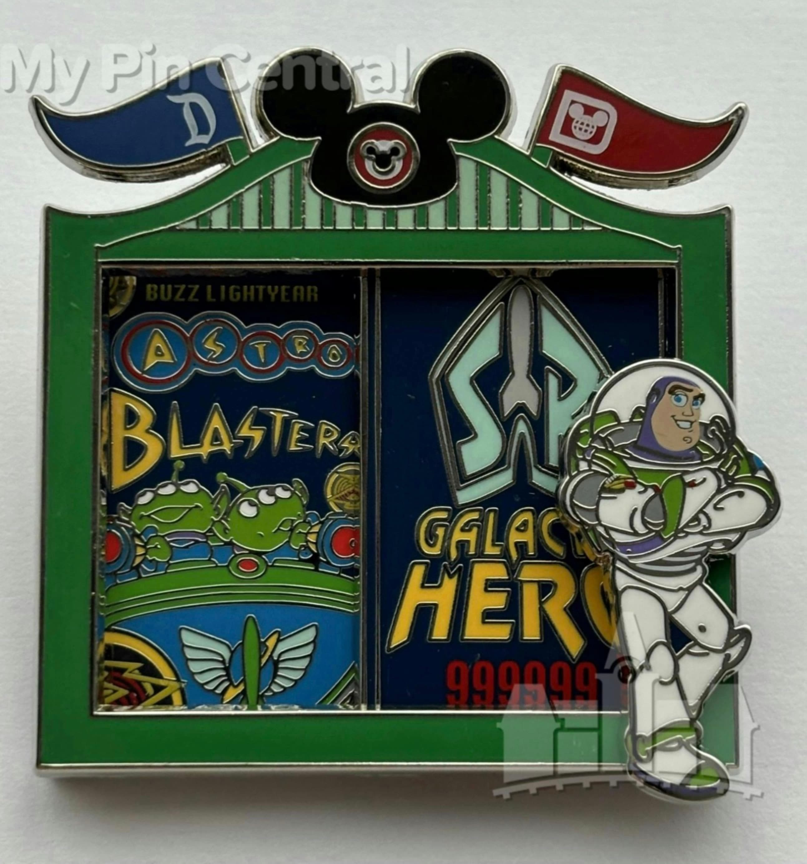 Limited Edition Bicoastal Adventures Buzz Lightyear's Spaceranger Spin Pin front