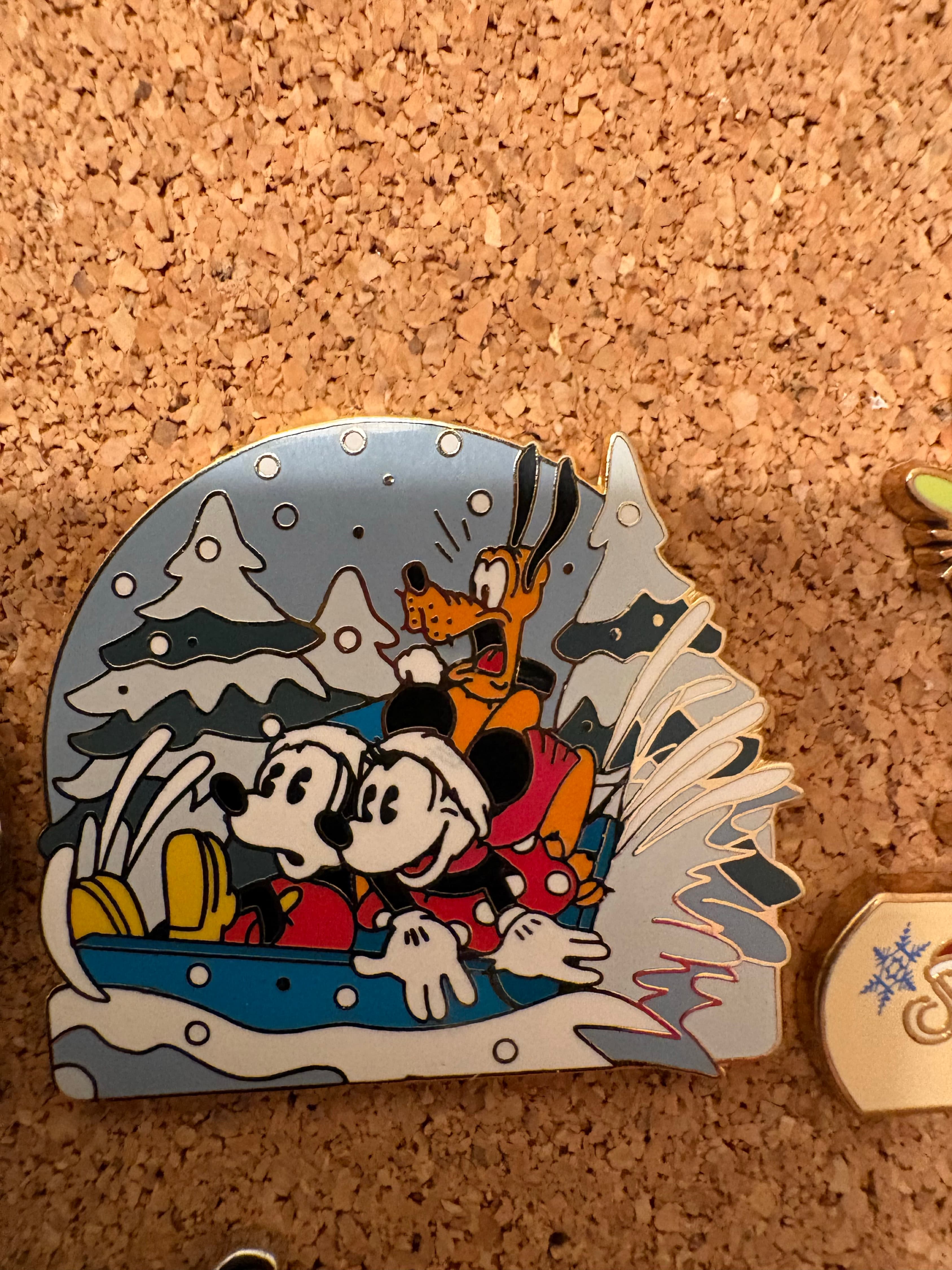 Mickey Mouse Seasons (Winter) Sledding Pin