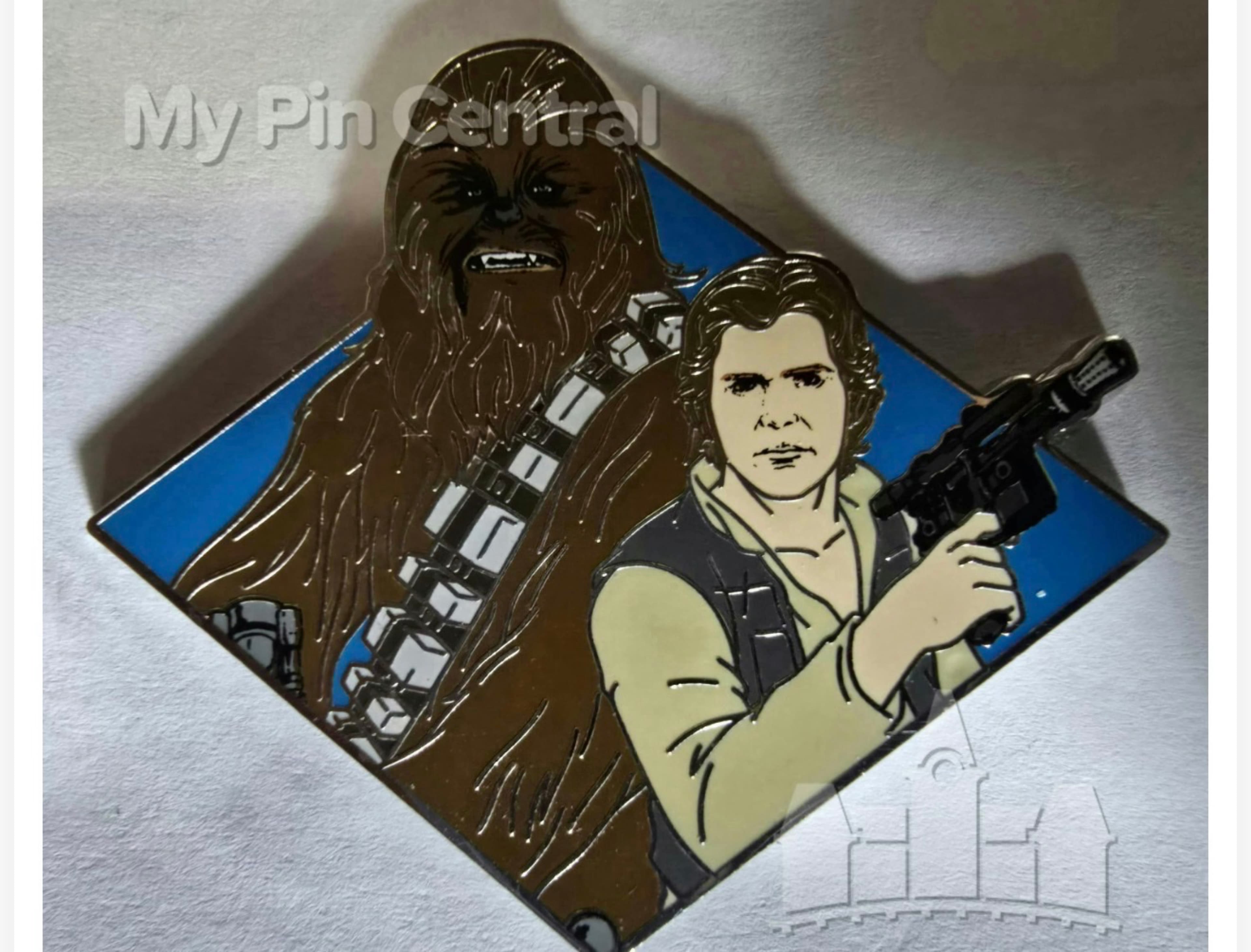 Han Solo and Chewbacca Pin