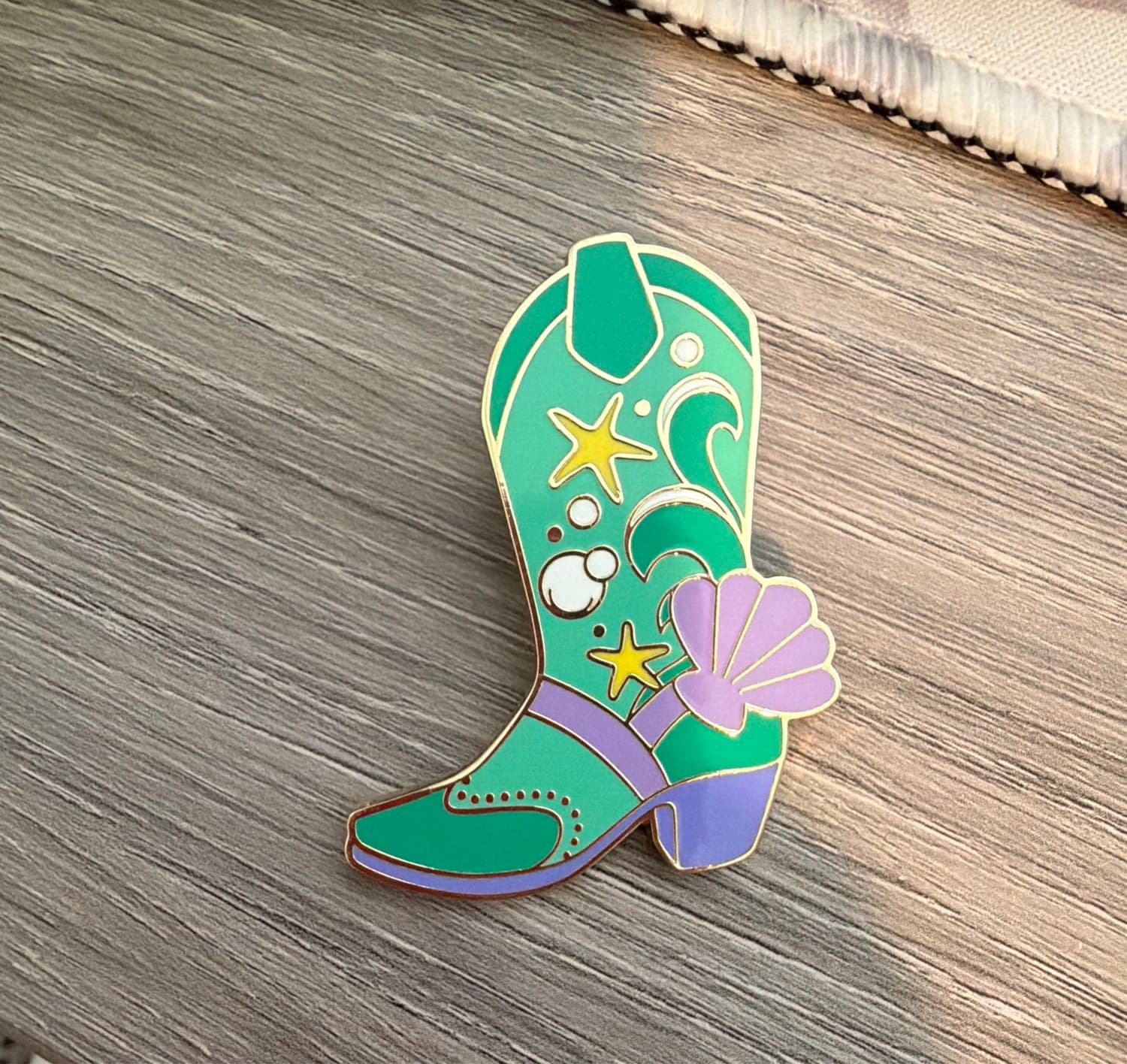 Ariel Cowboy Boot - Her Universe Disney Princess Cowboy Boot Blind Box Pin Set