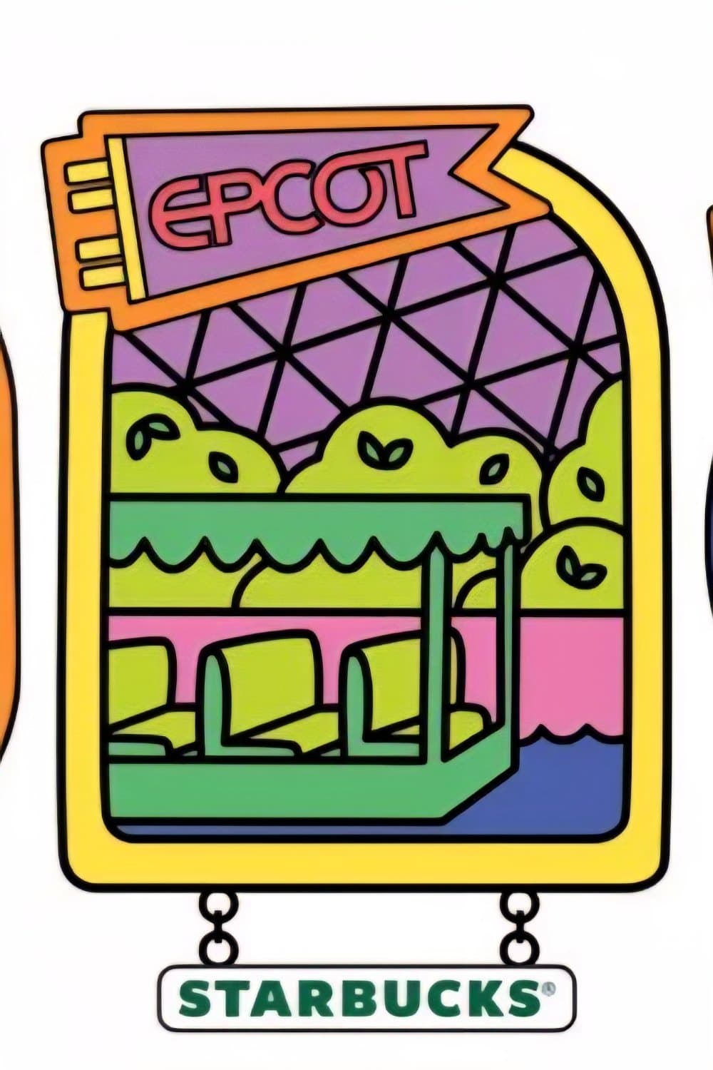 EPCOT Living with the Land Boat Starbucks Pin front