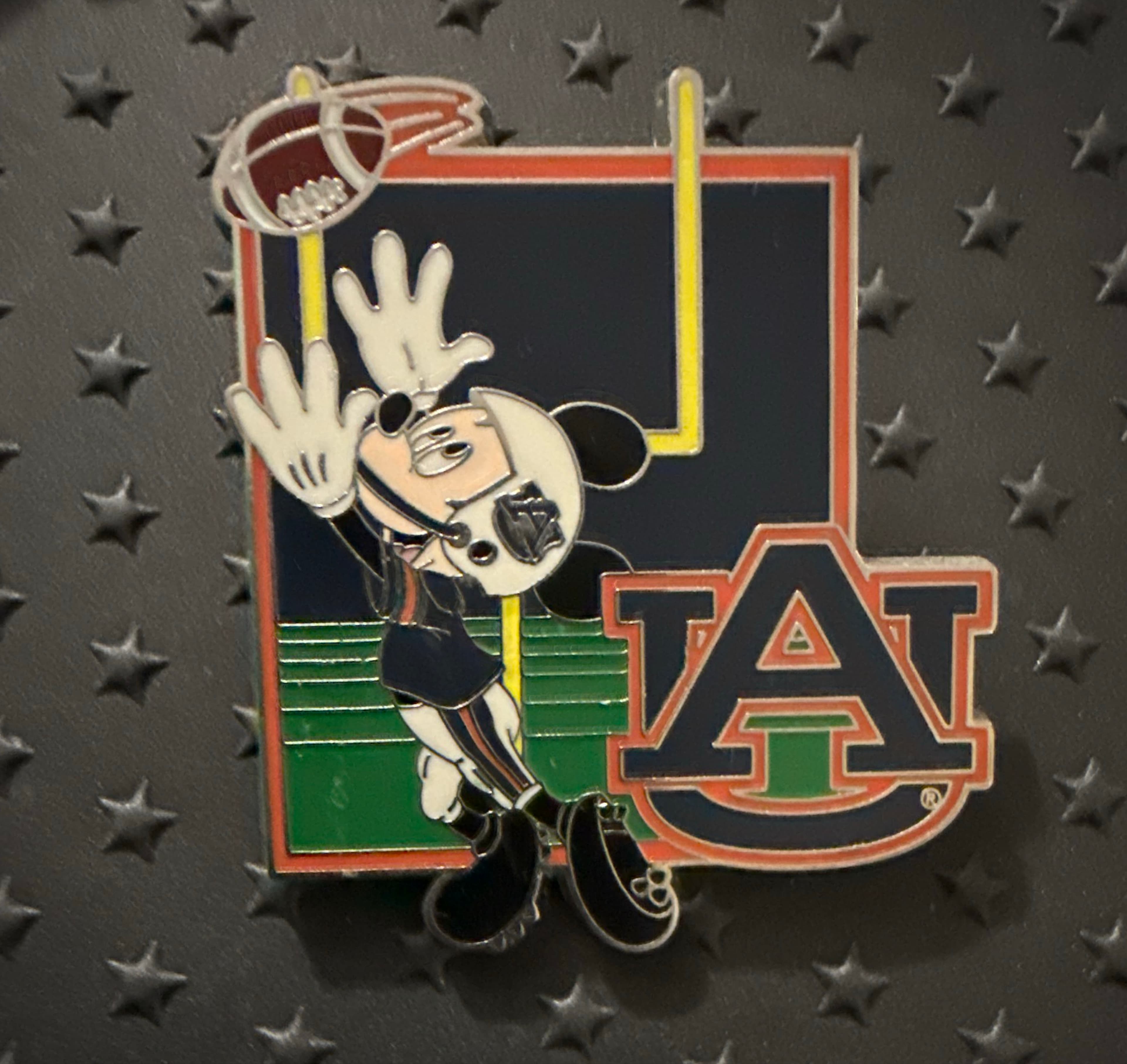 Disney Game On Pin - Football Mickey - Auburn University front