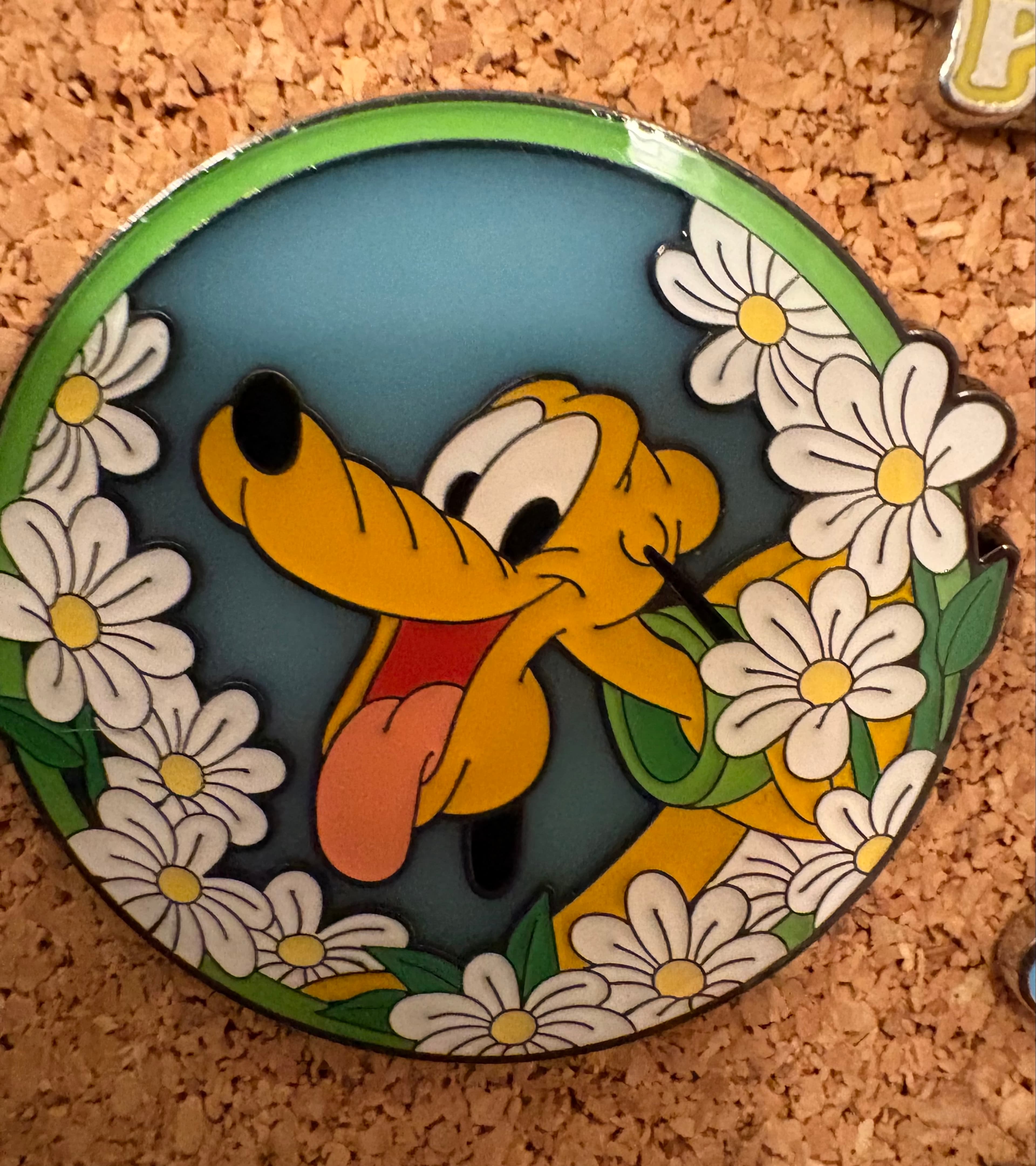 Loungefly Disney Dogs Floral Pin - Pluto