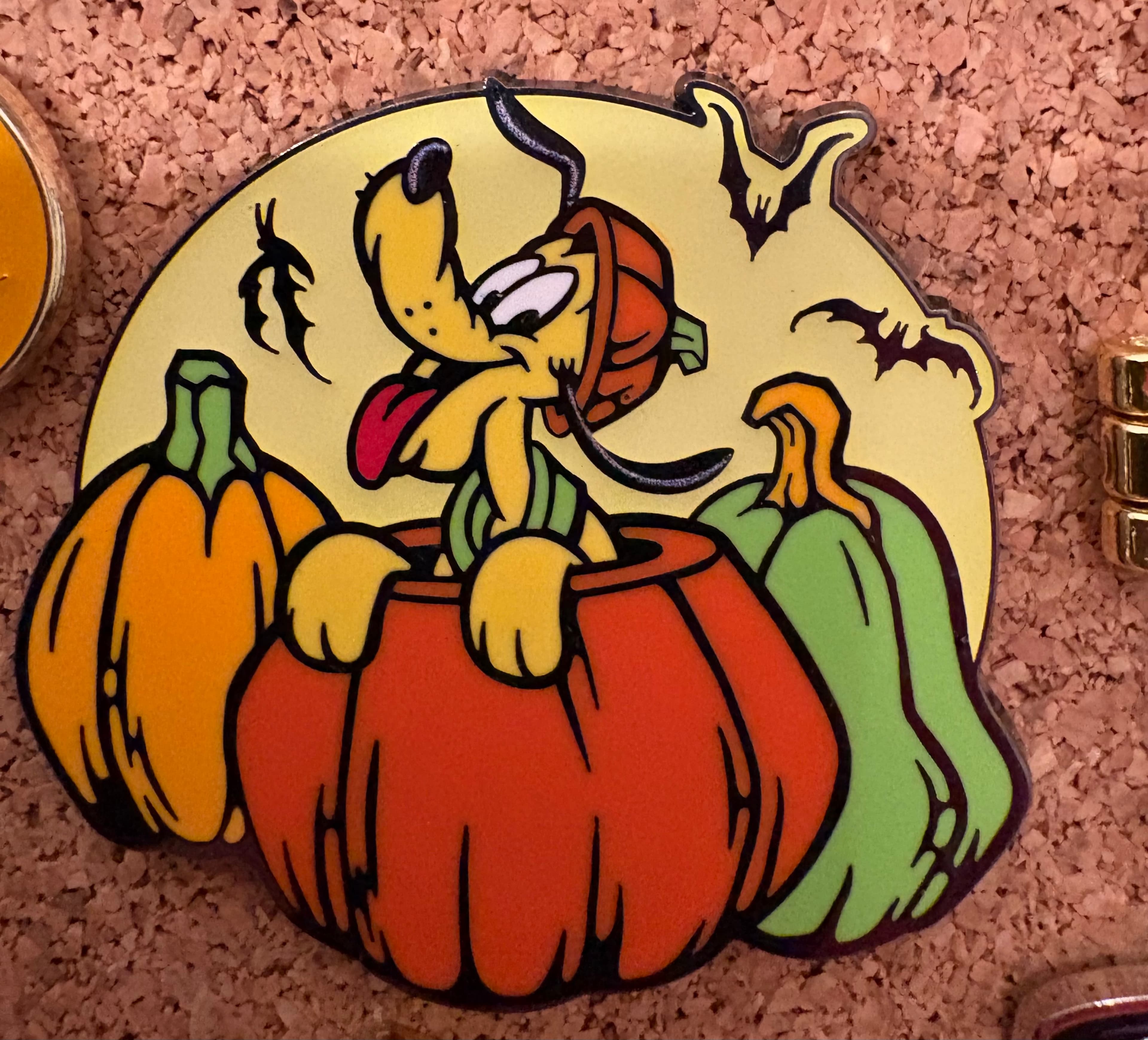 Pluto Popping Out of Pumpkin
