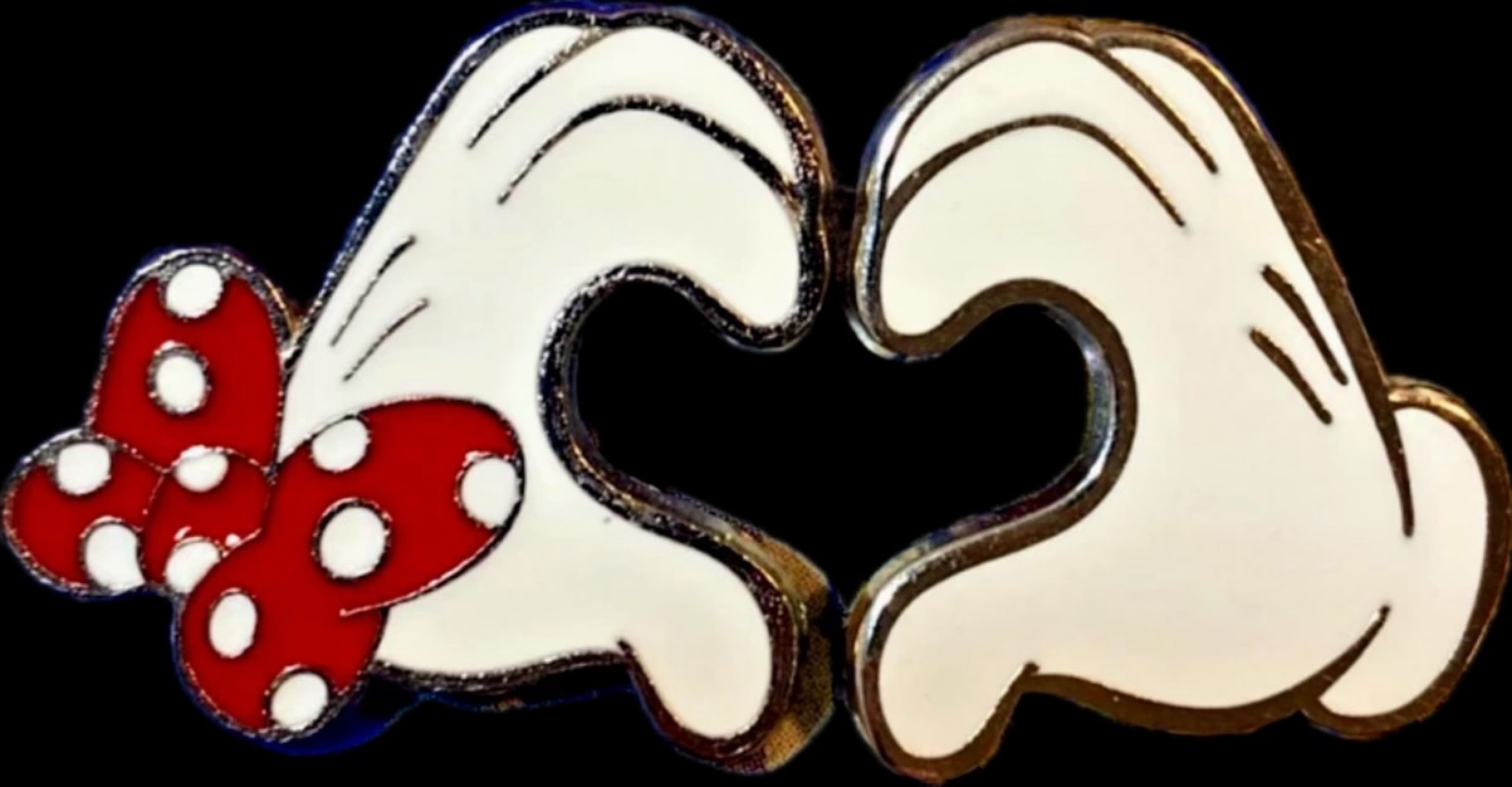 Mickey Mouse Heart Hands - 2 Pin Set