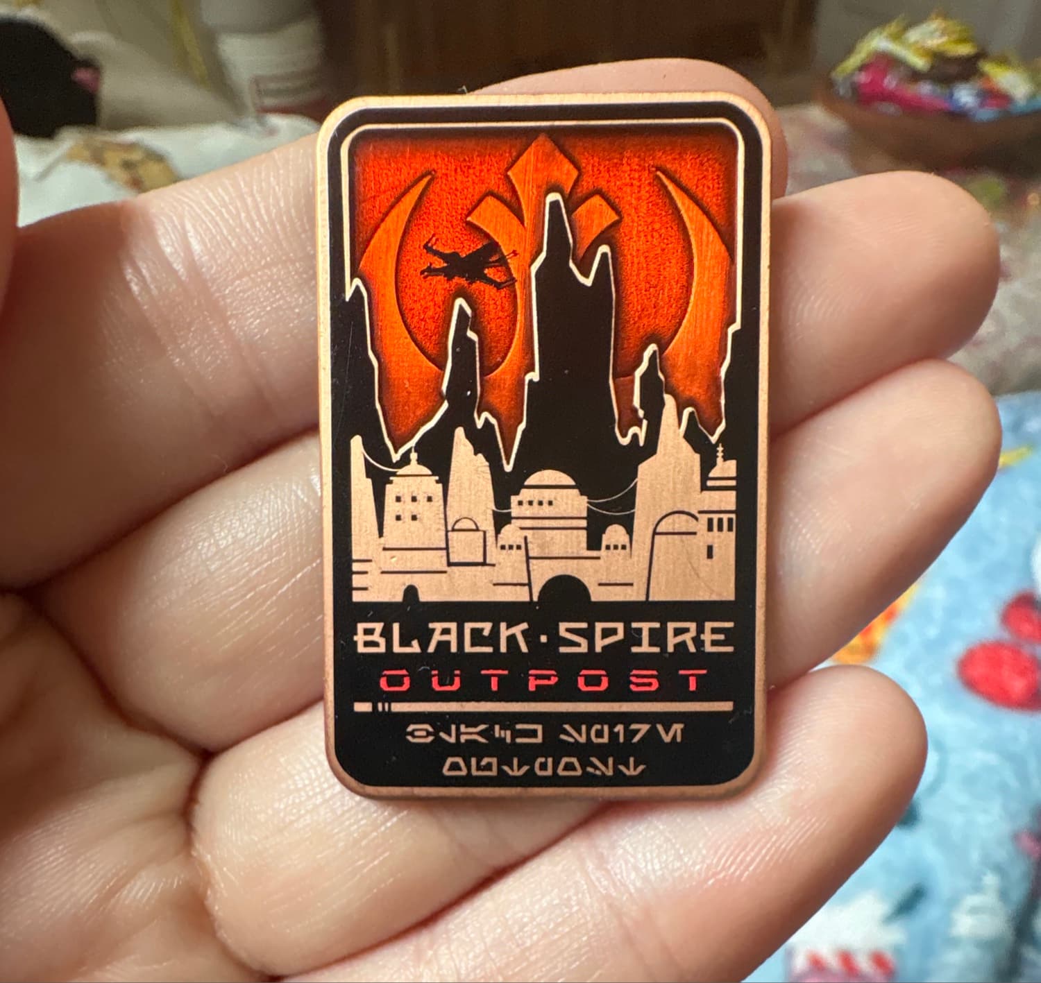 Star Wars: Galaxy's Edge Black Spire Outpost X-Wing Pin