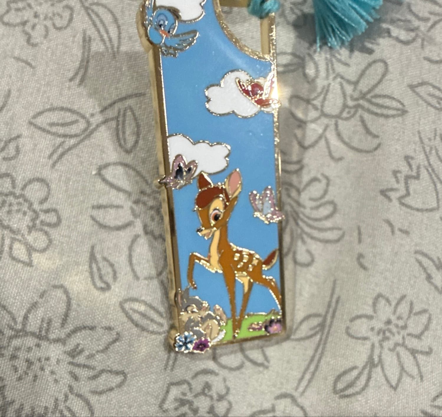 Bambi Bookmark Tassel Enamel Pin