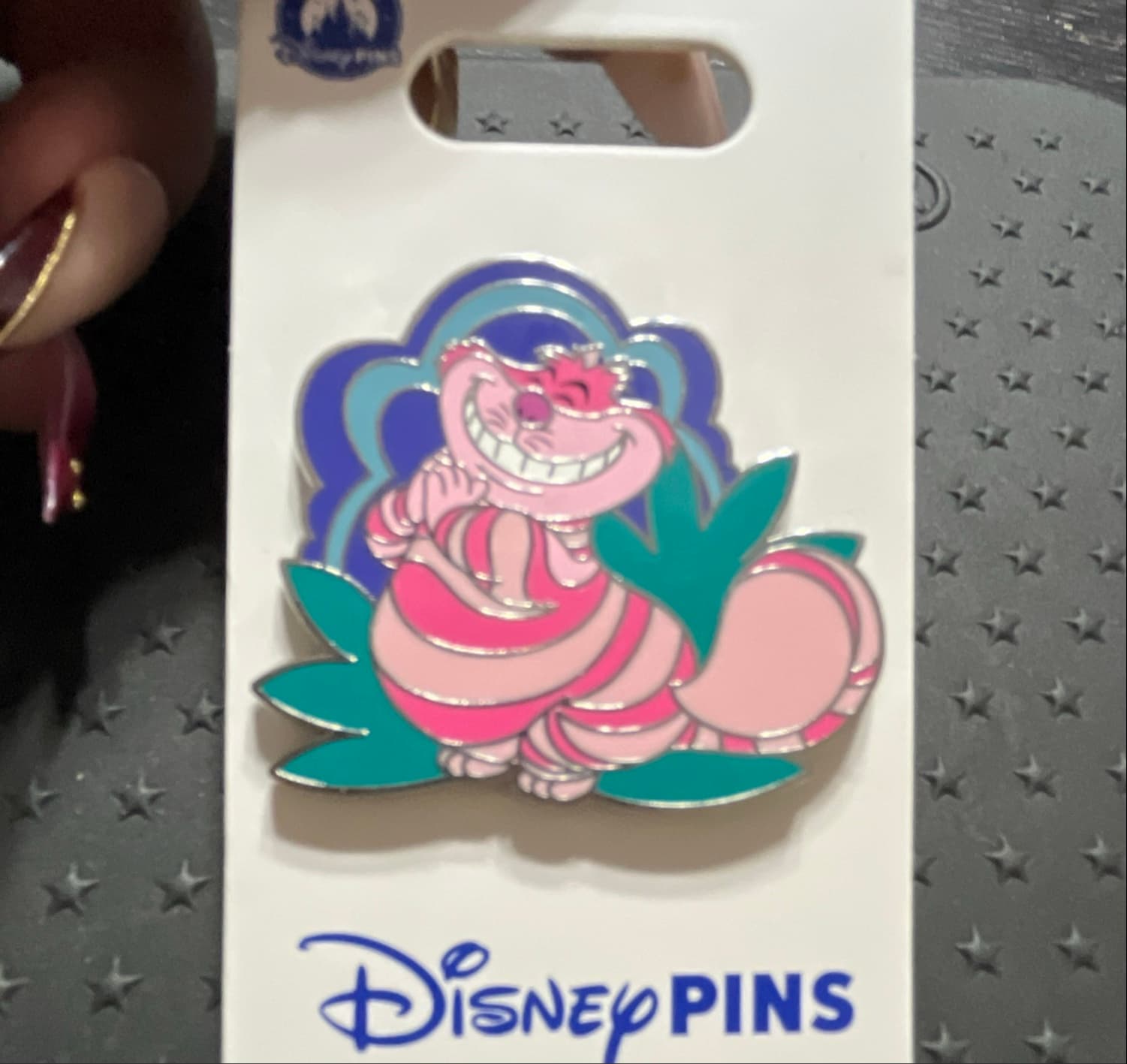 Cheshire Cat - Sitting on Green Leaves - Alice in Wonderland
