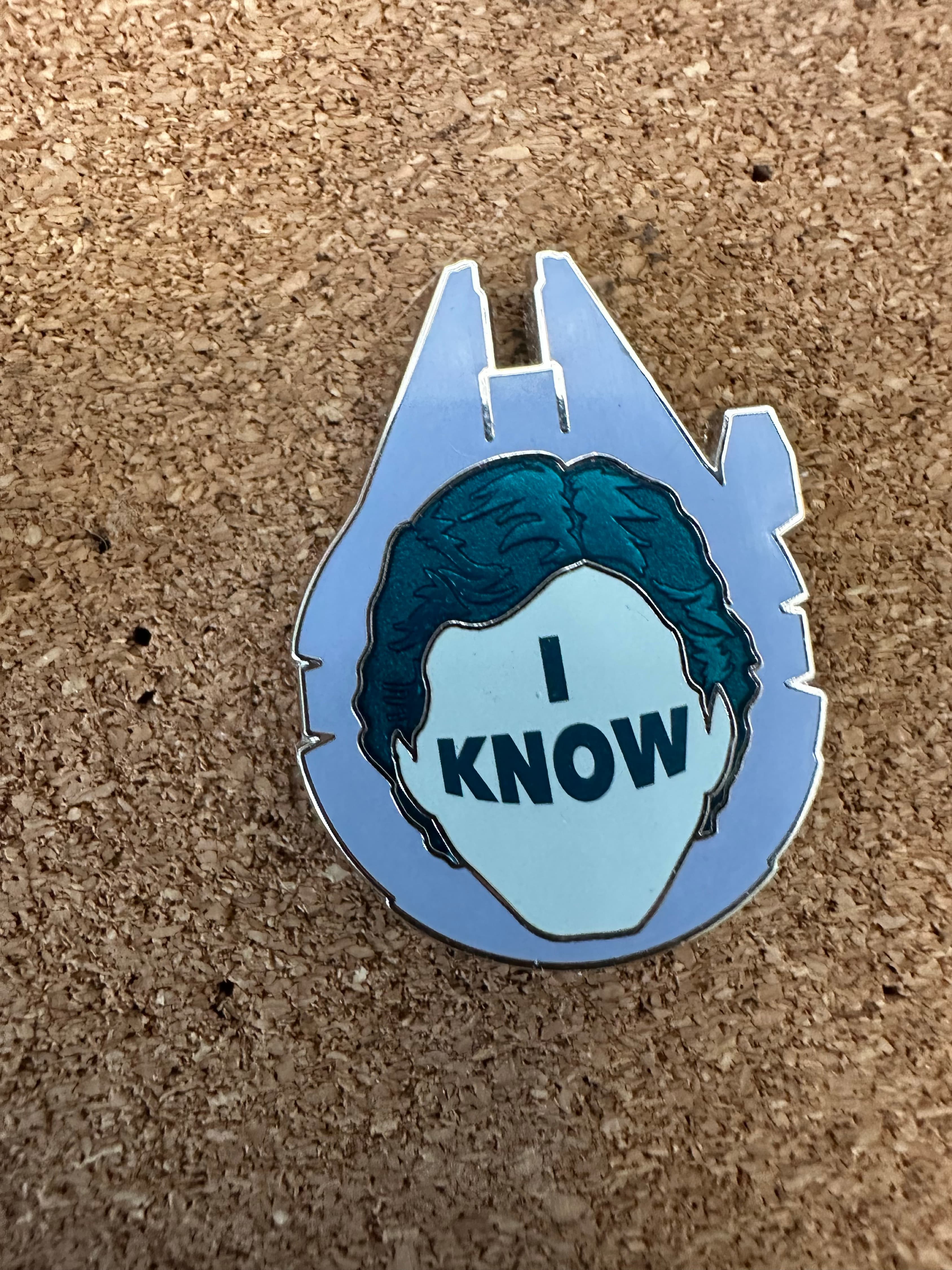 Han Solo - I Know - Millennium Falcon Silhouette front