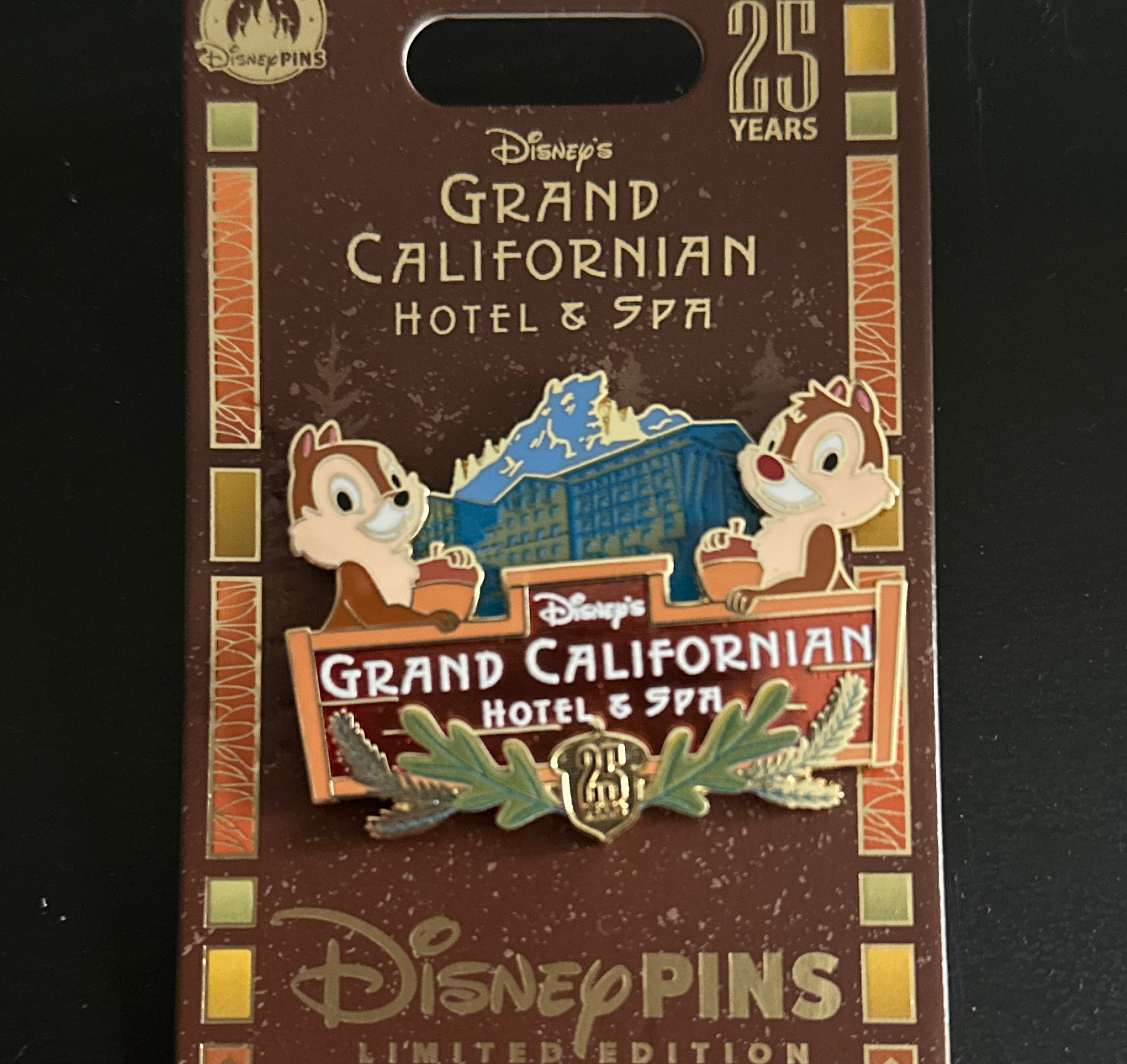 Chip 'n' Dale - Disney's Grand Californian Hotel & Spa 25th Anniversary