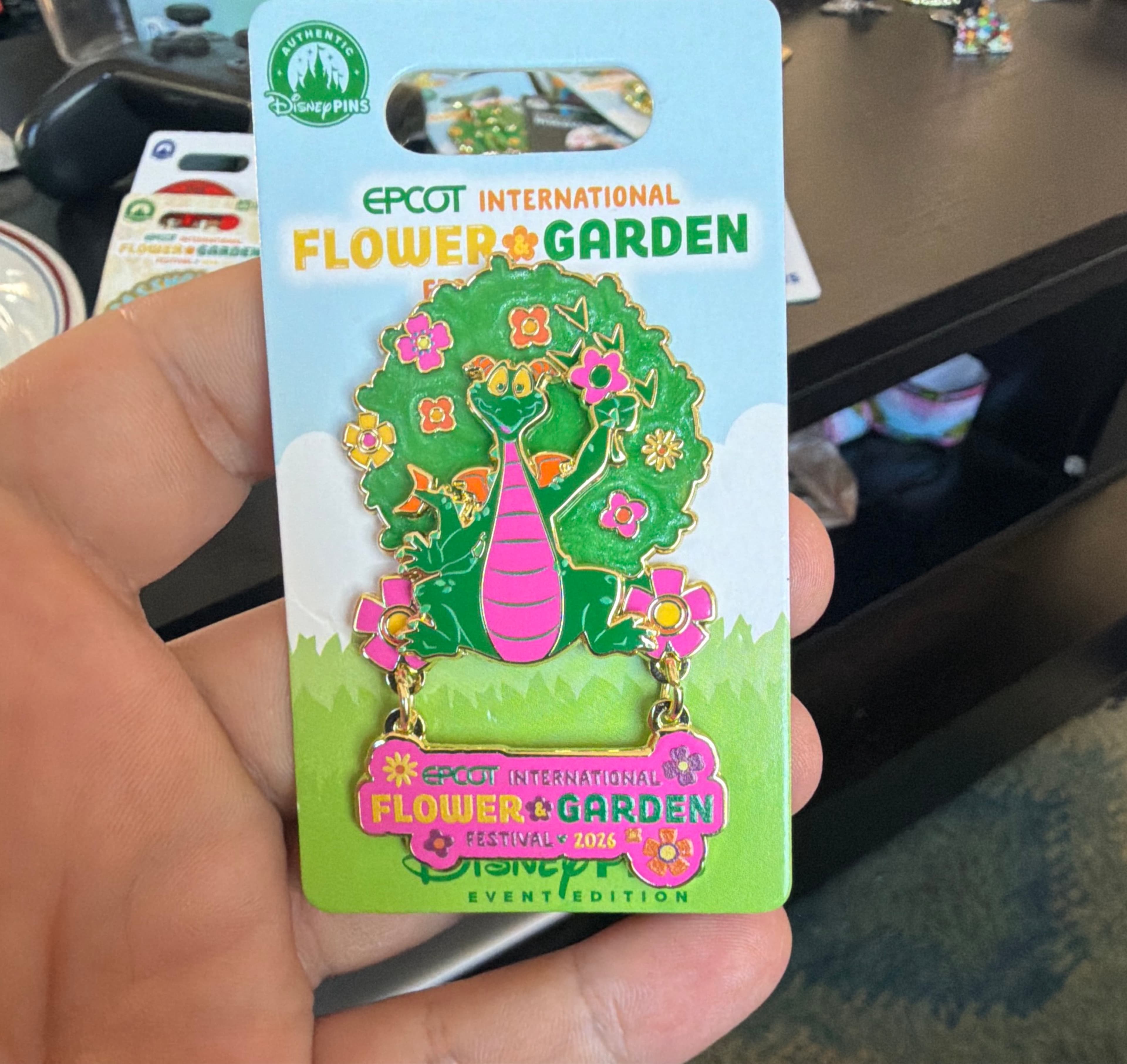 Figment Topiary Dangle Pin - EPCOT International Flower & Garden Festival 2026