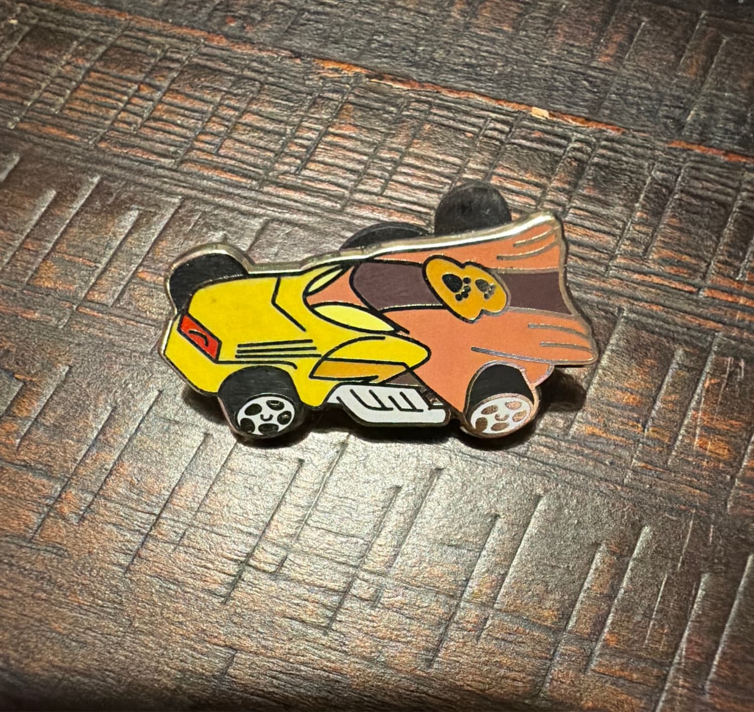 Goofy in Orange Car