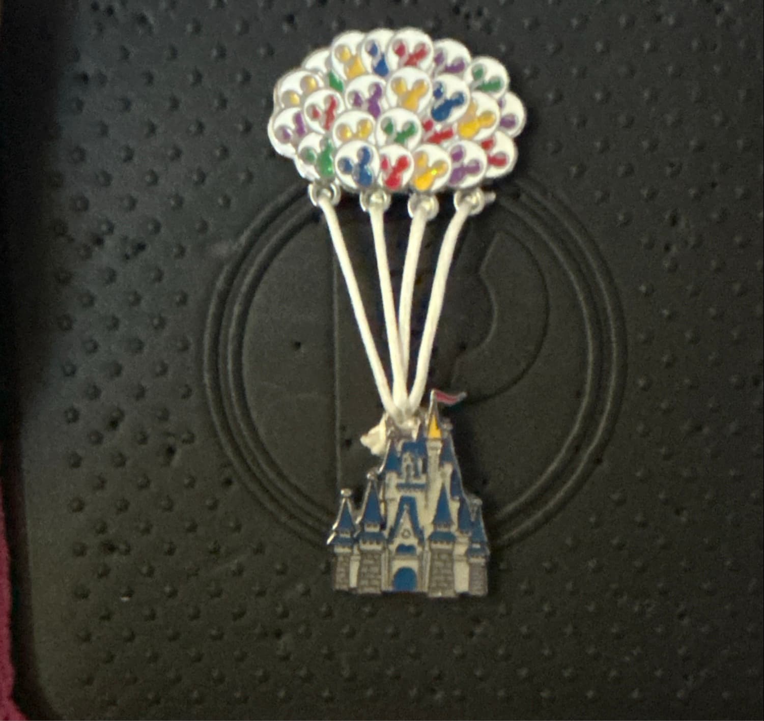 Cinderella's Castle with Mickey Balloons