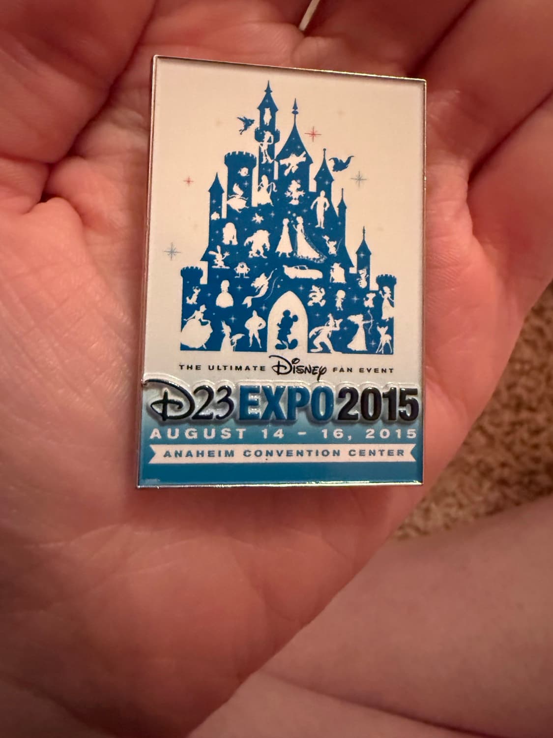 D23 Expo 2015 The Ultimate Disney Fan Event Commemorative Pin