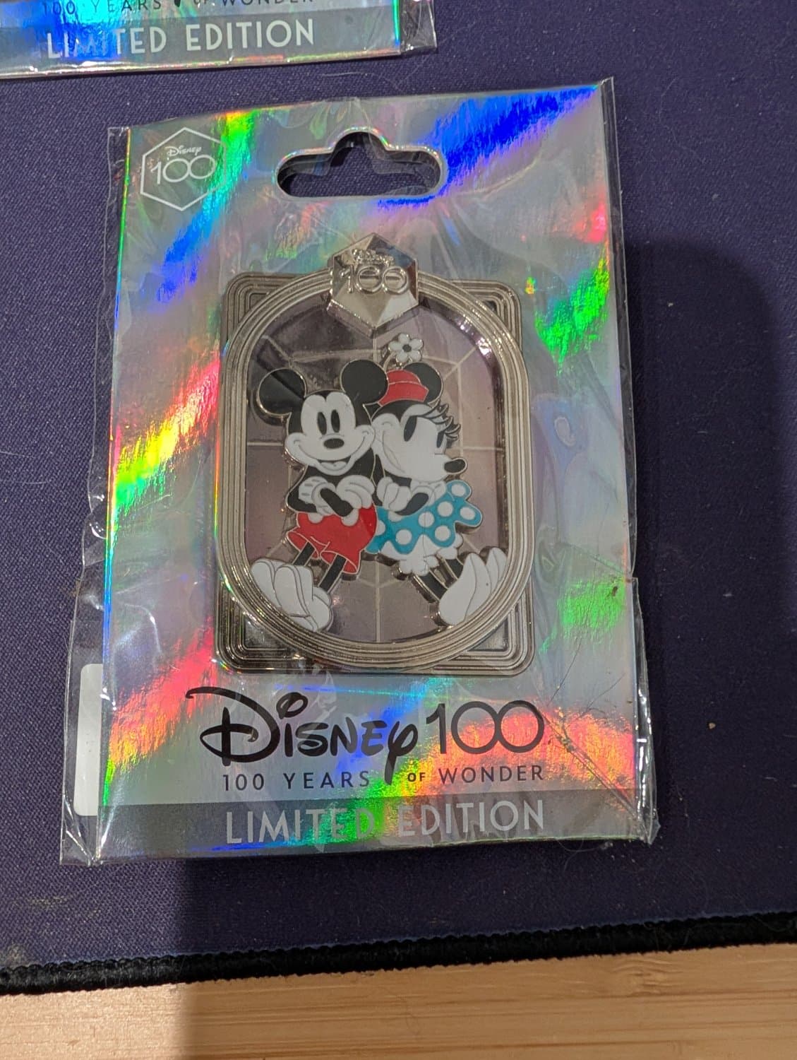 Disney 100 Years of Wonder Mickey & Minnie Mouse Limited Edition Pin