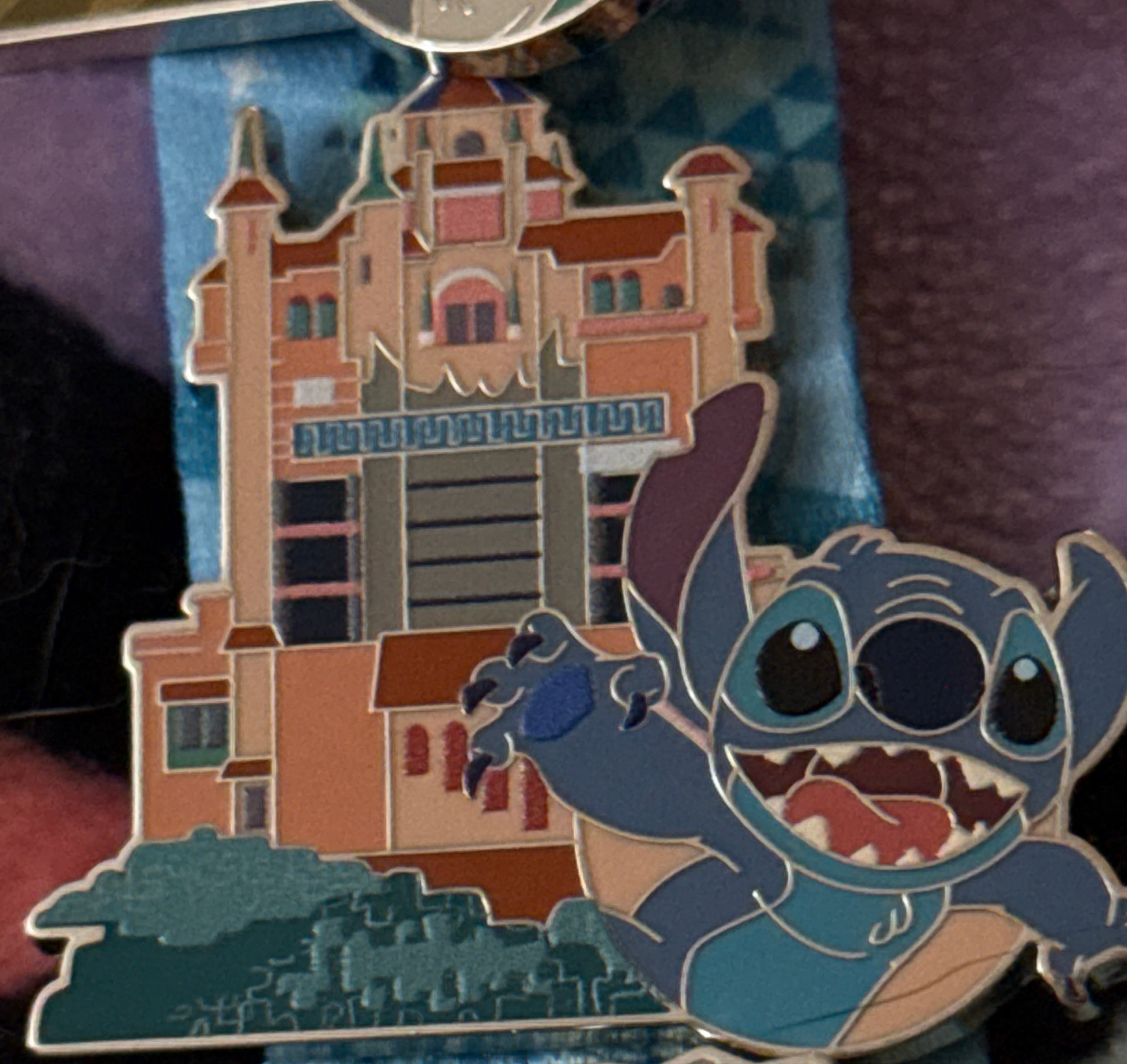 Stitch in front of Tower of Terror - Disney Parks Dated 2020 Collection