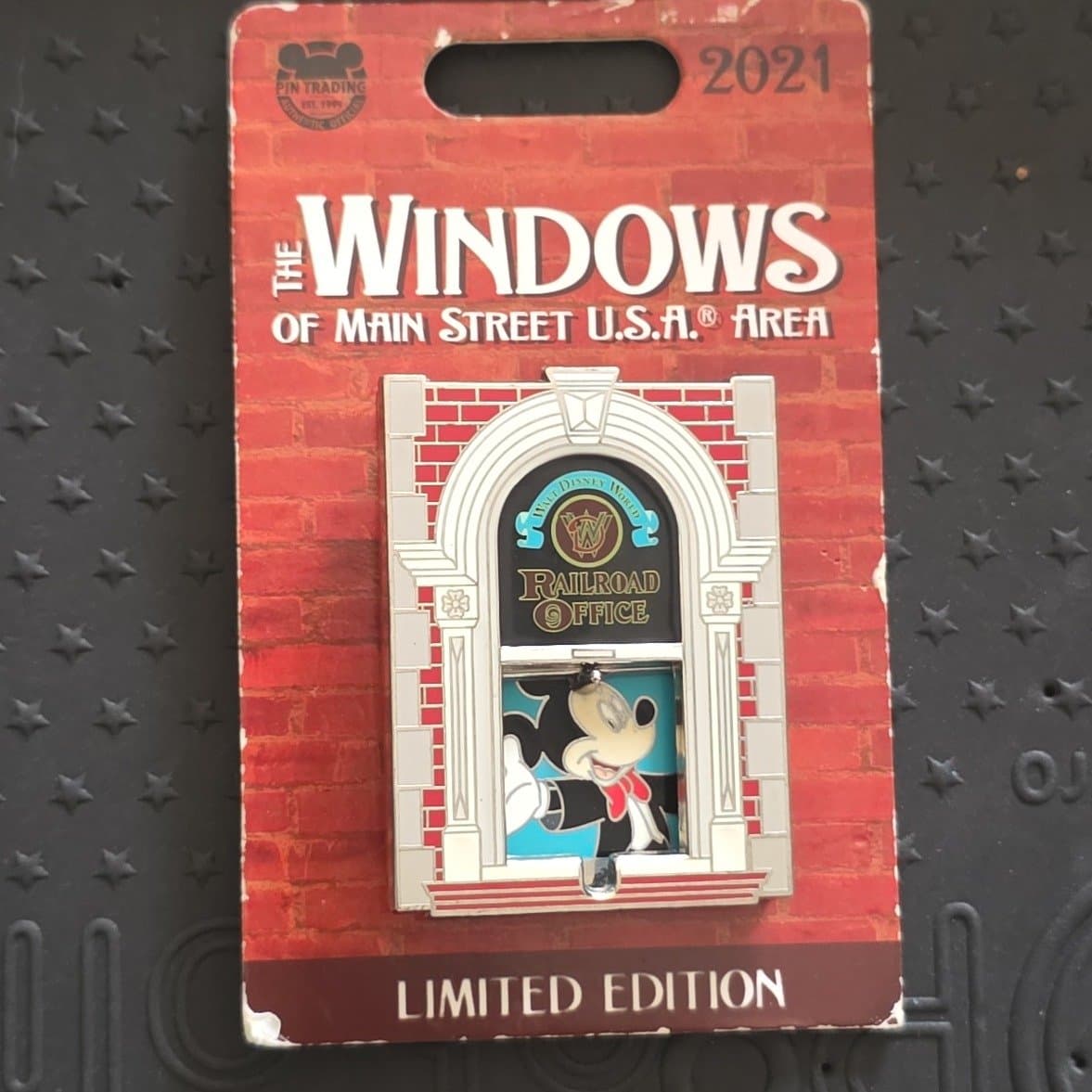 The Windows of Main Street U.S.A. Area - Railroad Office - Mickey Mouse