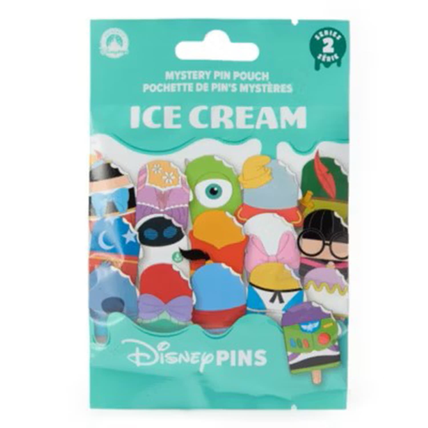Disney Ice Cream Series 2 Mystery Pin Pouch Set