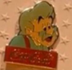 Geppetto Head Pinocchio Coca Cola Pin front