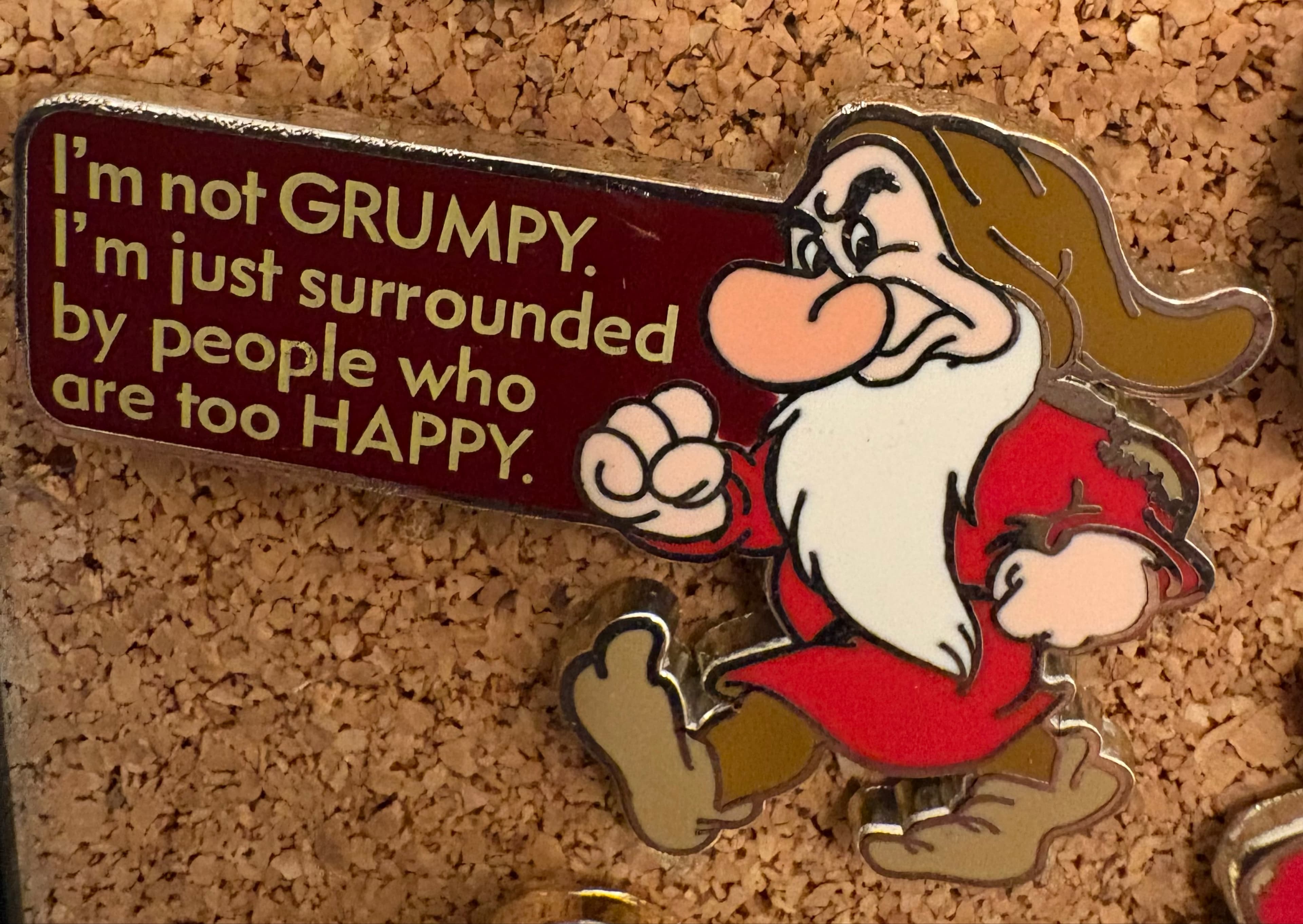 Grumpy - I'm not GRUMPY. I'm just surrounded by people who are too HAPPY. Pin
