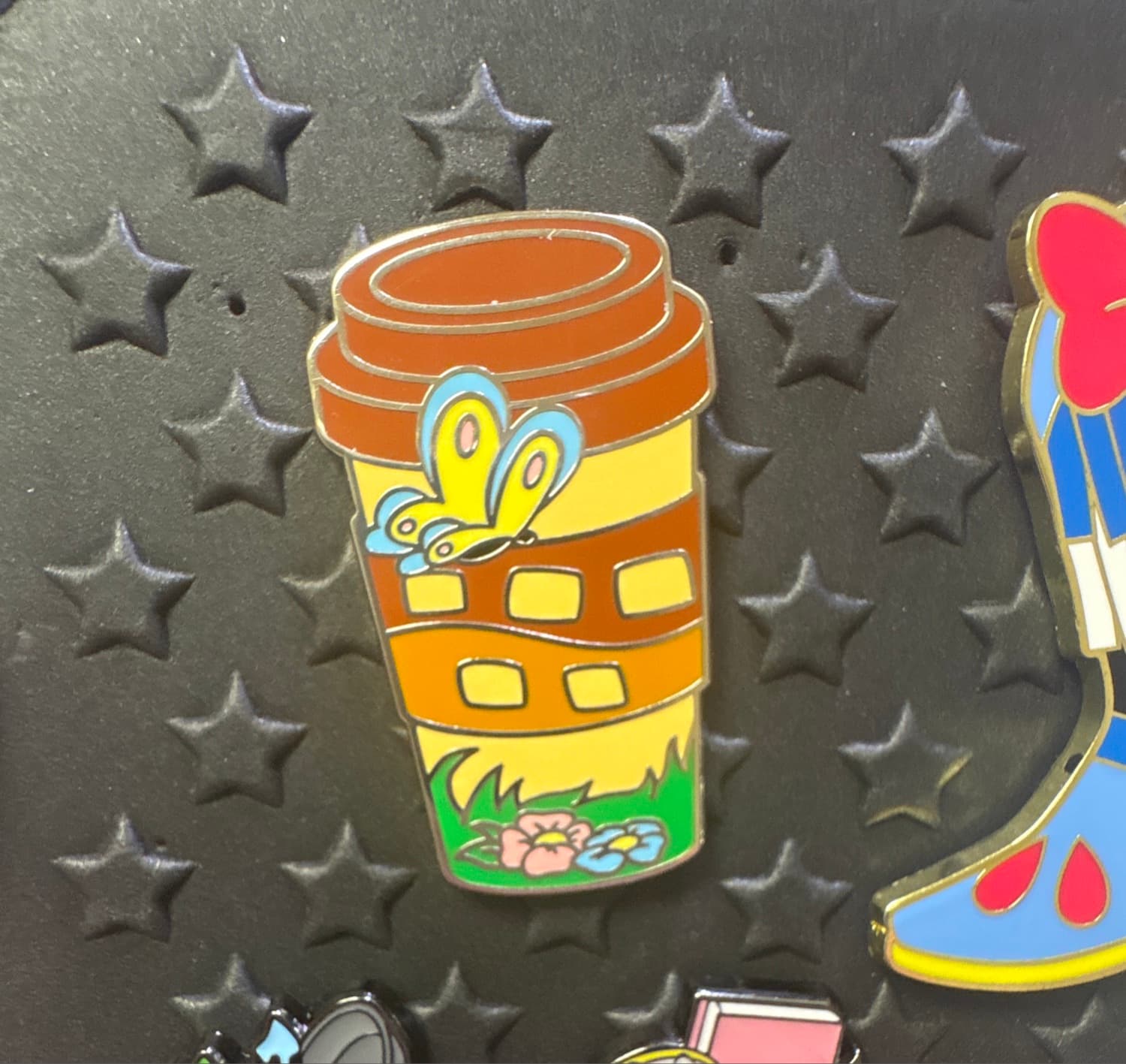 Bambi Coffee Cup with Butterfly and Flowers