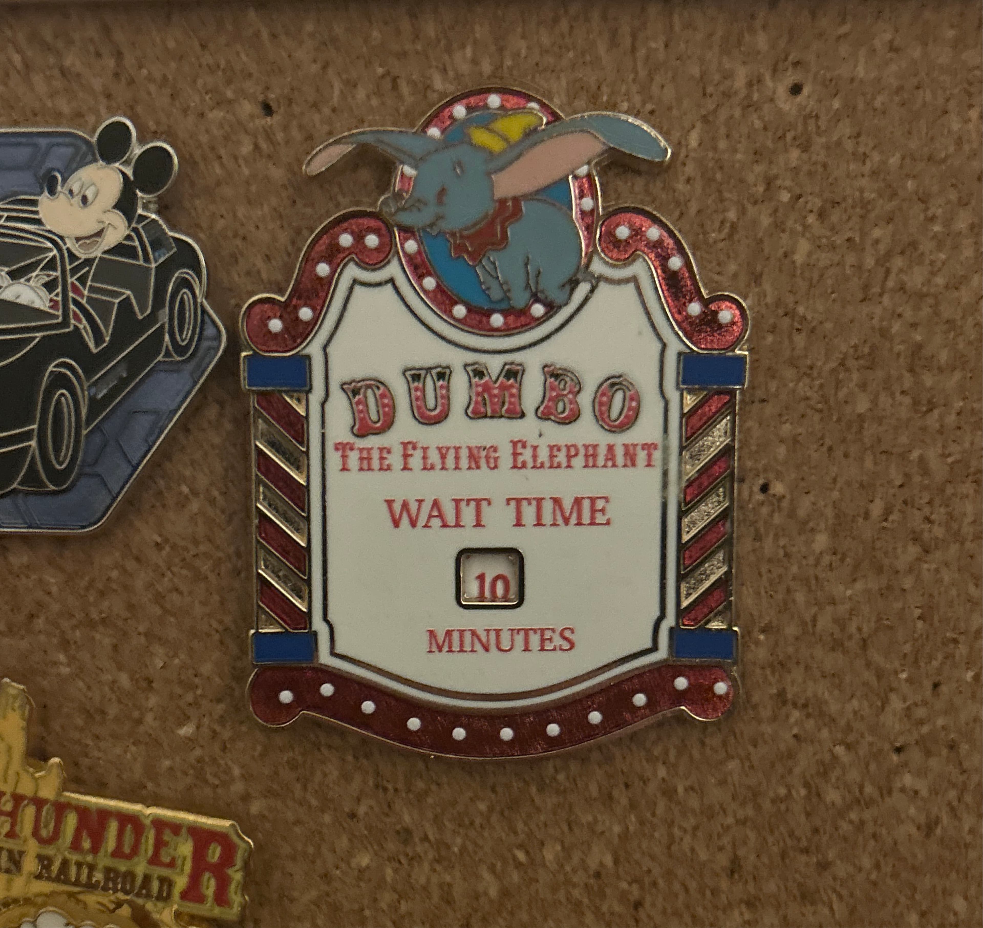 Dumbo the Flying Elephant Wait Time Sign - HKDL Wait Time Signs