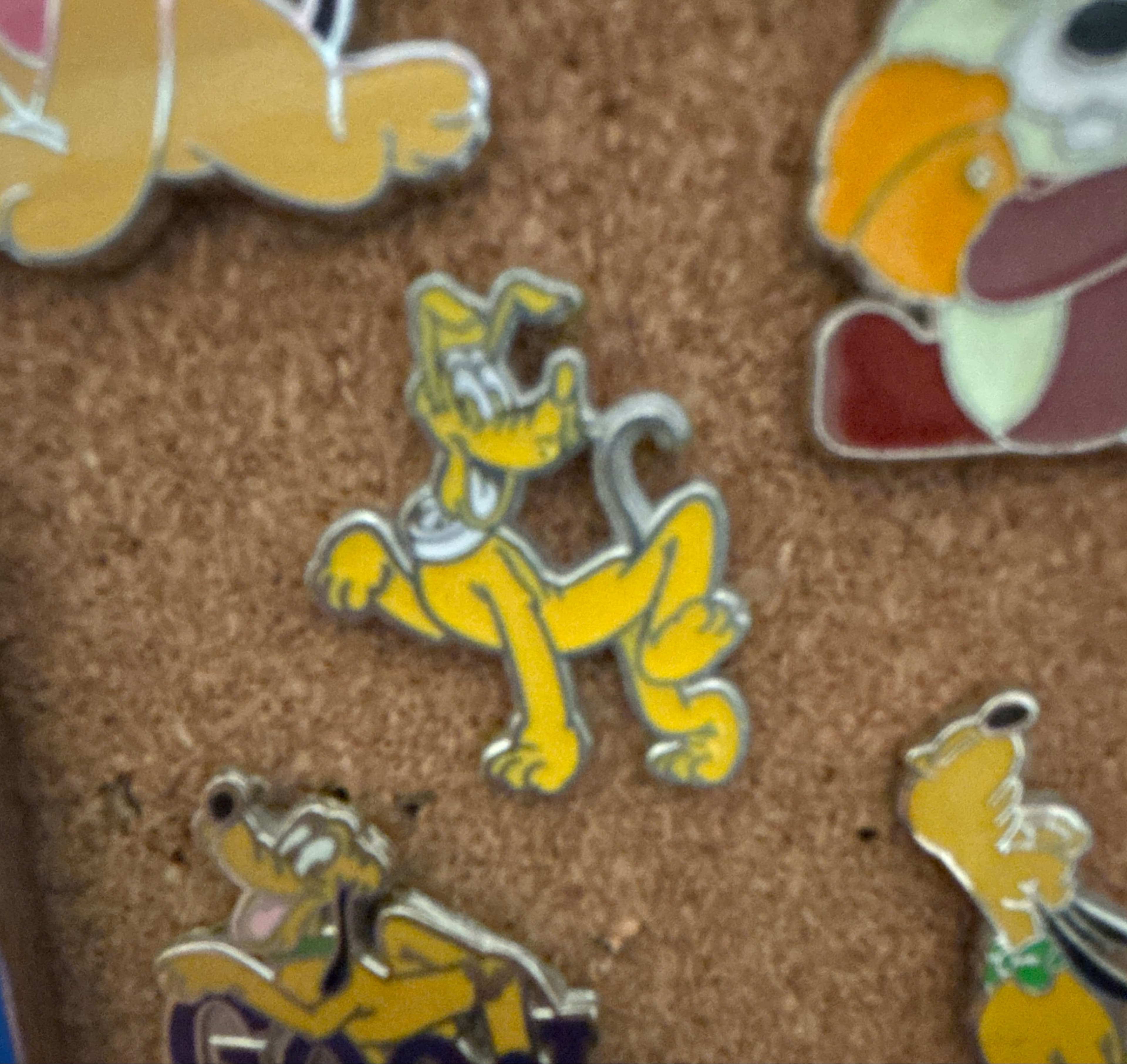 Pluto Standing with Raised Paw Pin