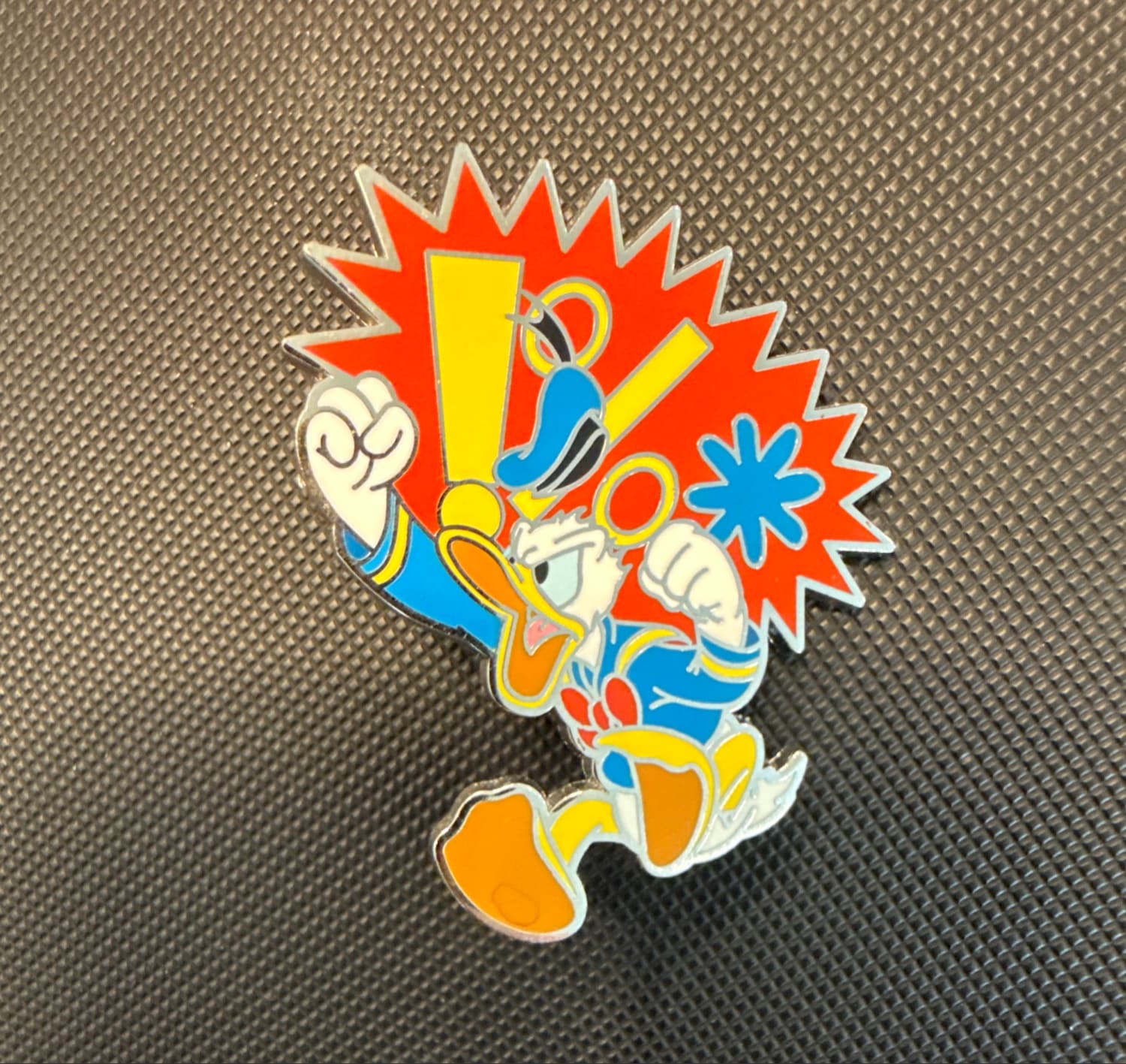 Angry Donald Duck Shaking His Fist