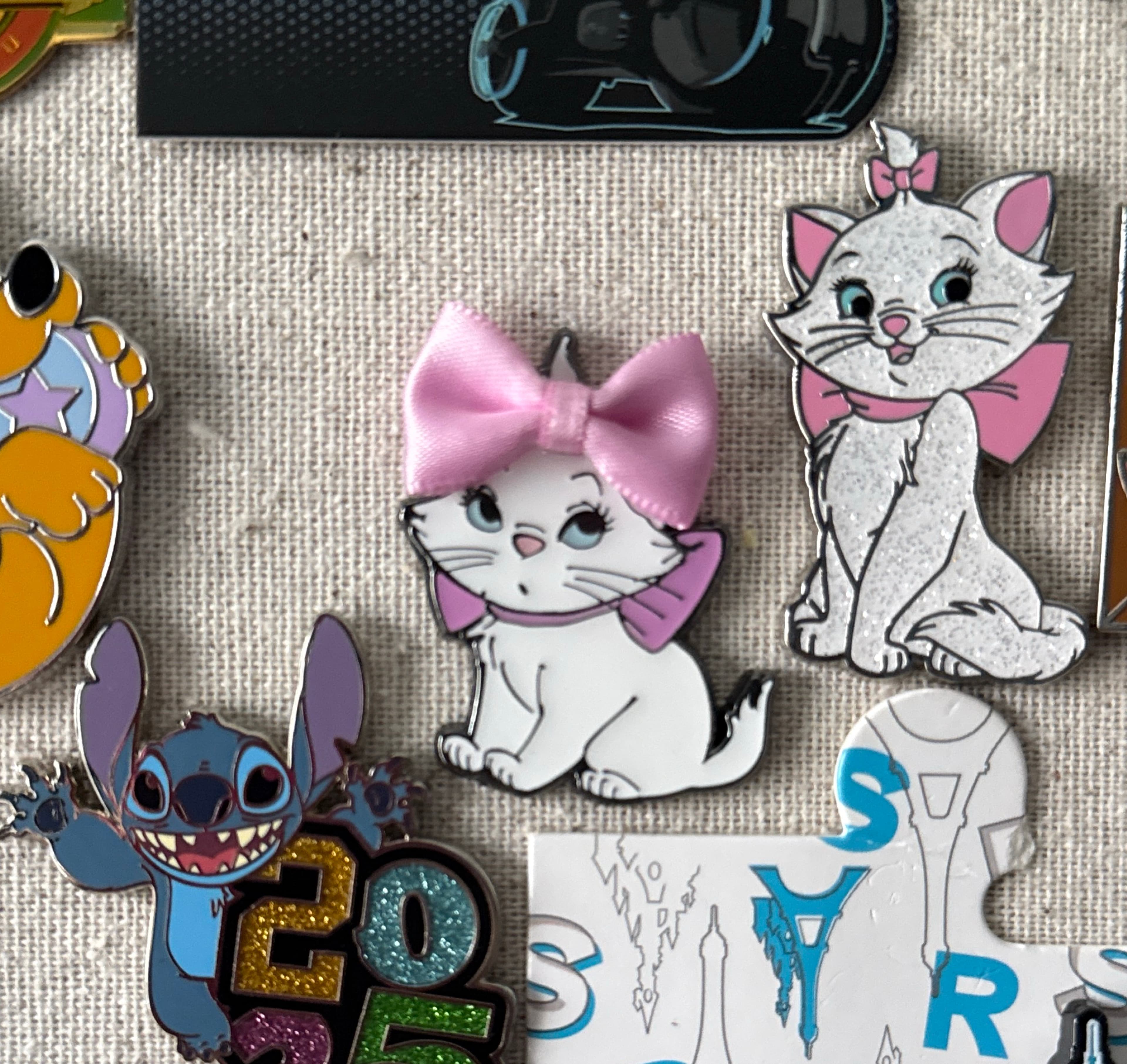 Marie - 3D Pink Bow - Aristocats