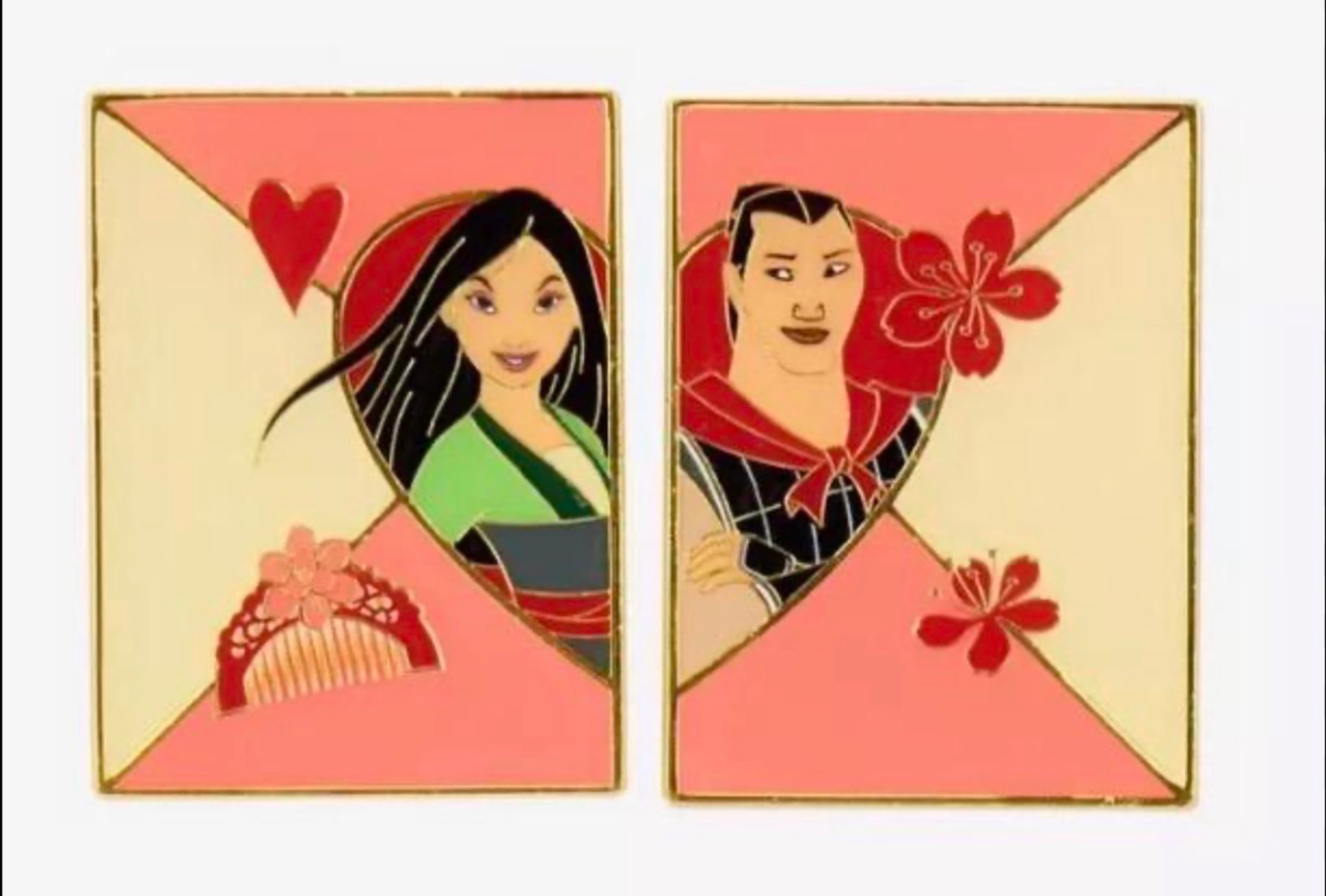 Mulan and Li Shang Envelope Set