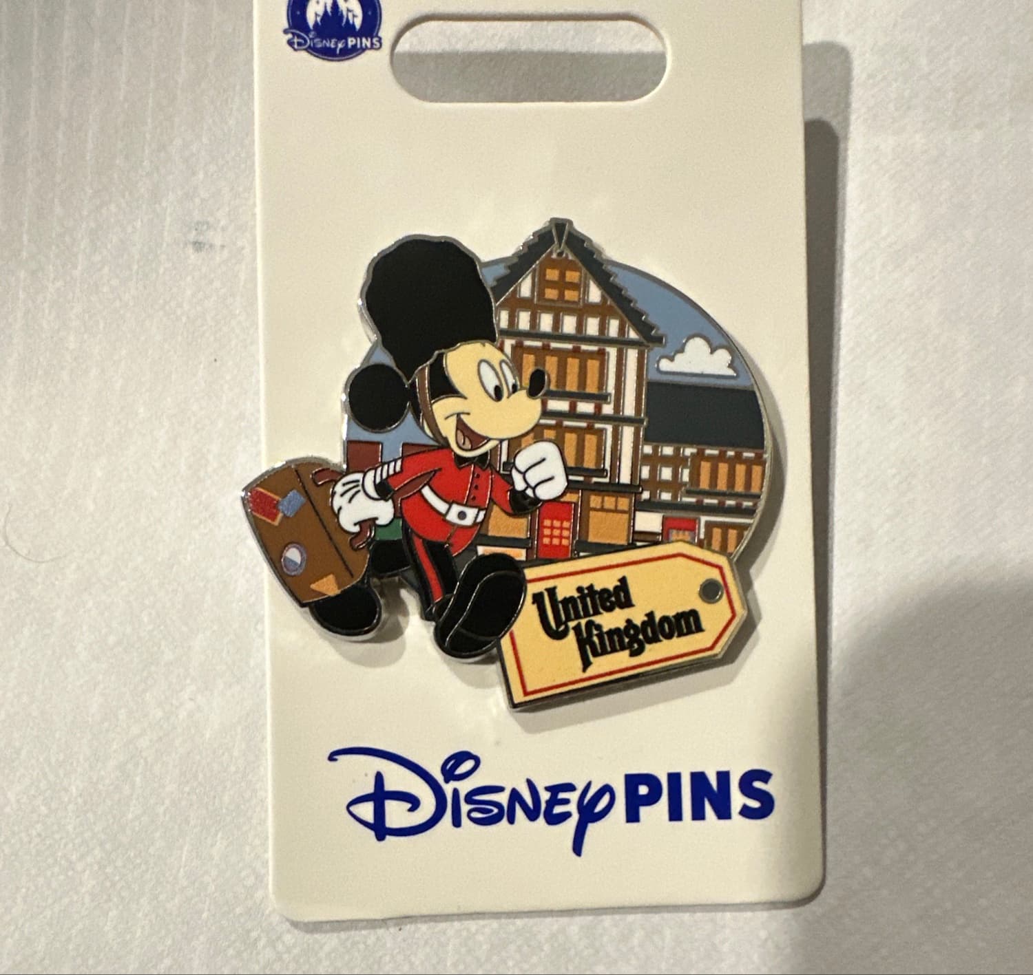 Mickey Mouse United Kingdom World Showcase Pin front