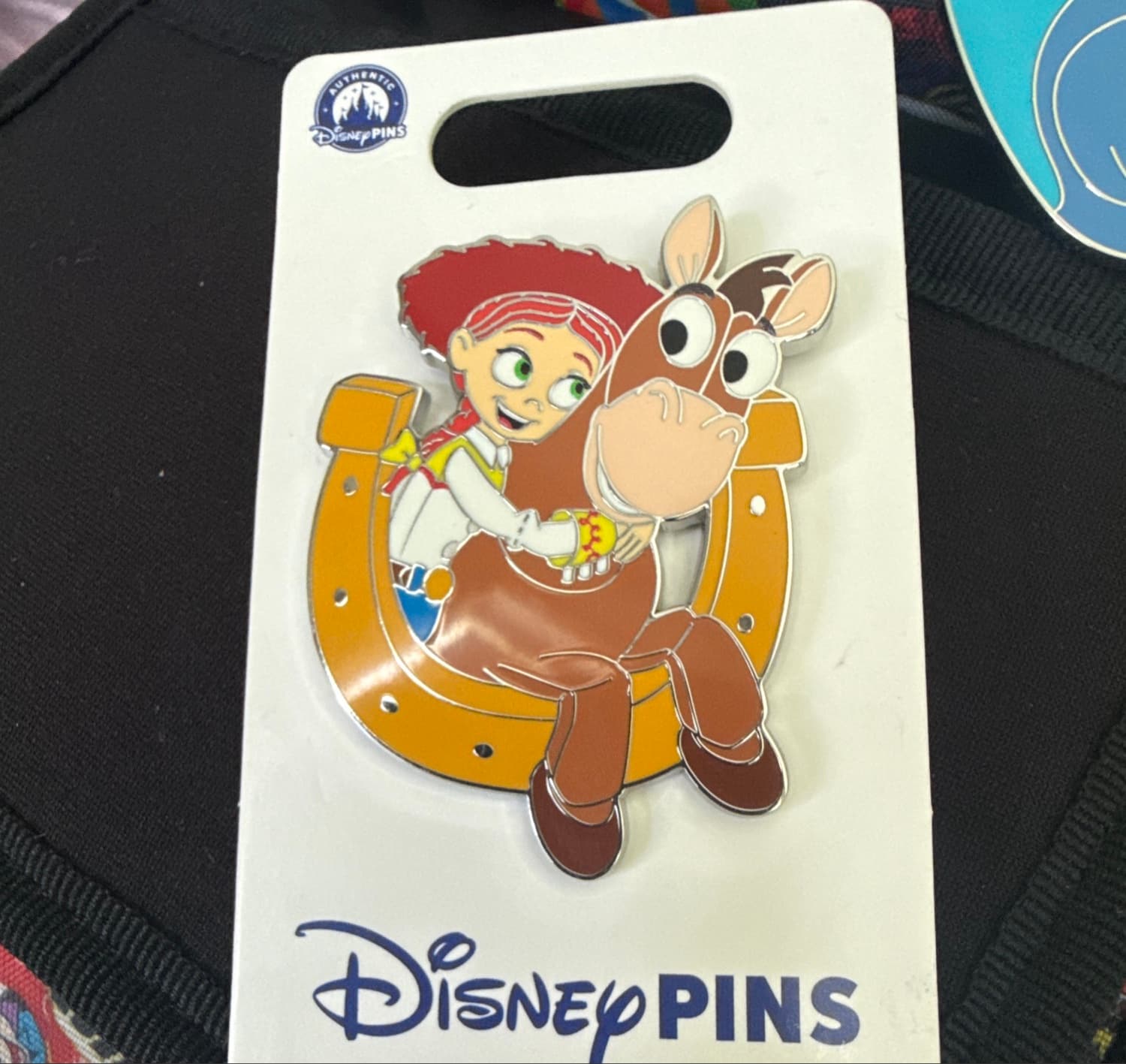 Jessie and Bullseye Horseshoe Pin - Toy Story 2