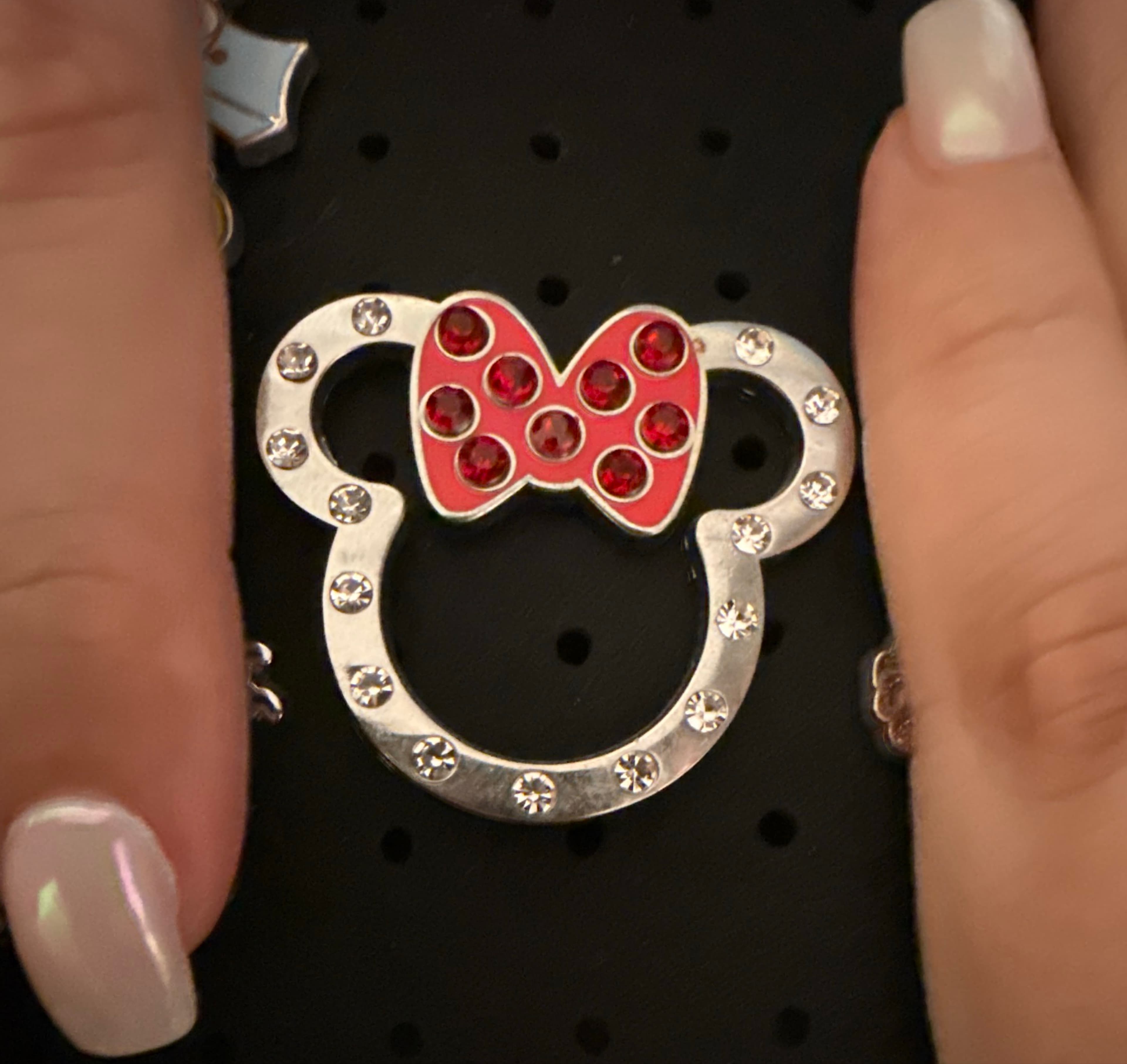 Minnie Mouse - Jeweled Icon with Red Bow