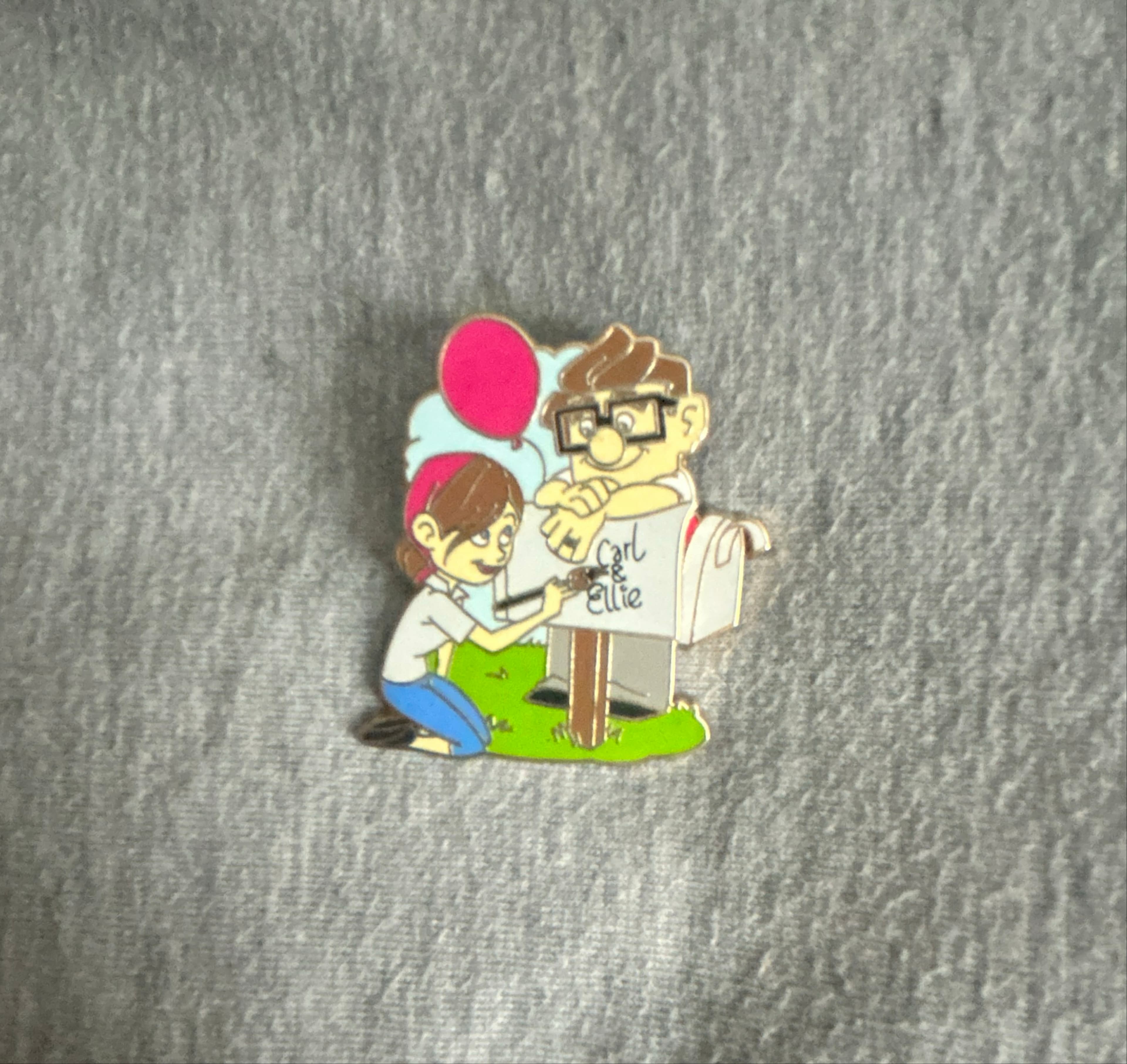 Disney Pixar Up Carl and Ellie Painting Mailbox Pin