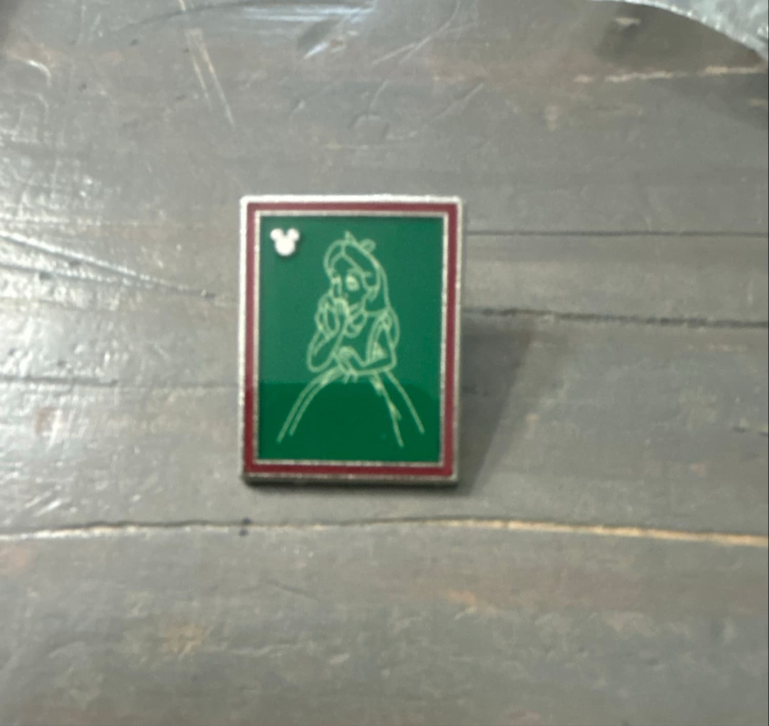 Alice in Wonderland Outline - Hidden Mickey Pin 1 of 5