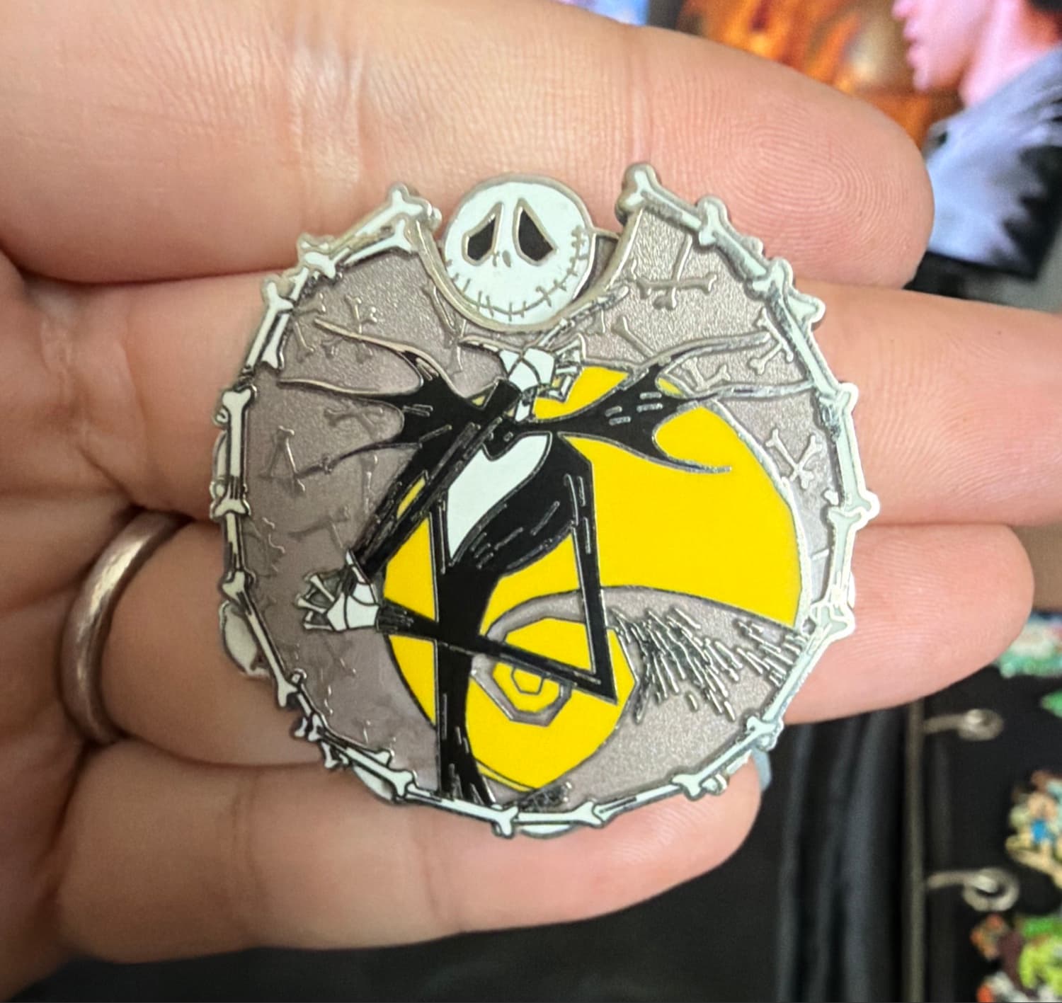 Jack Skellington Bone Frame Nightmare Before Christmas Pin