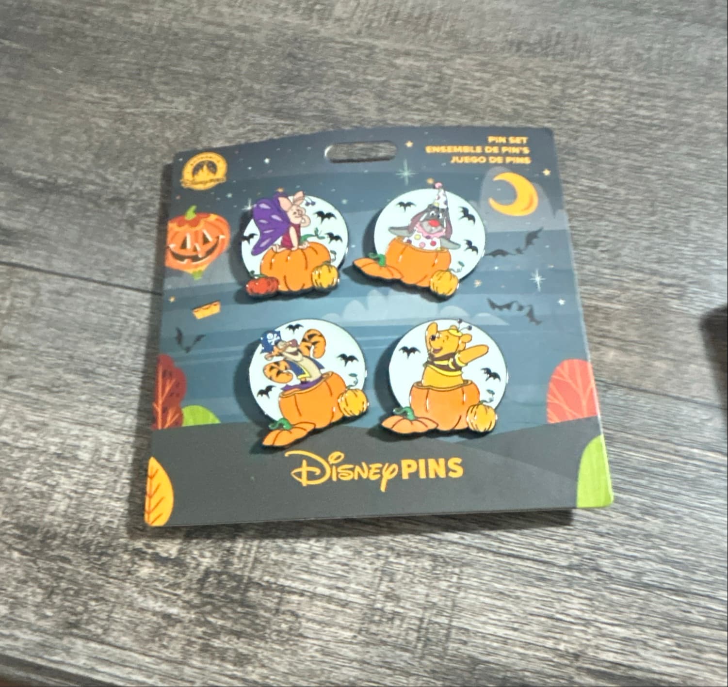Winnie the Pooh and Friends Halloween Pin Set