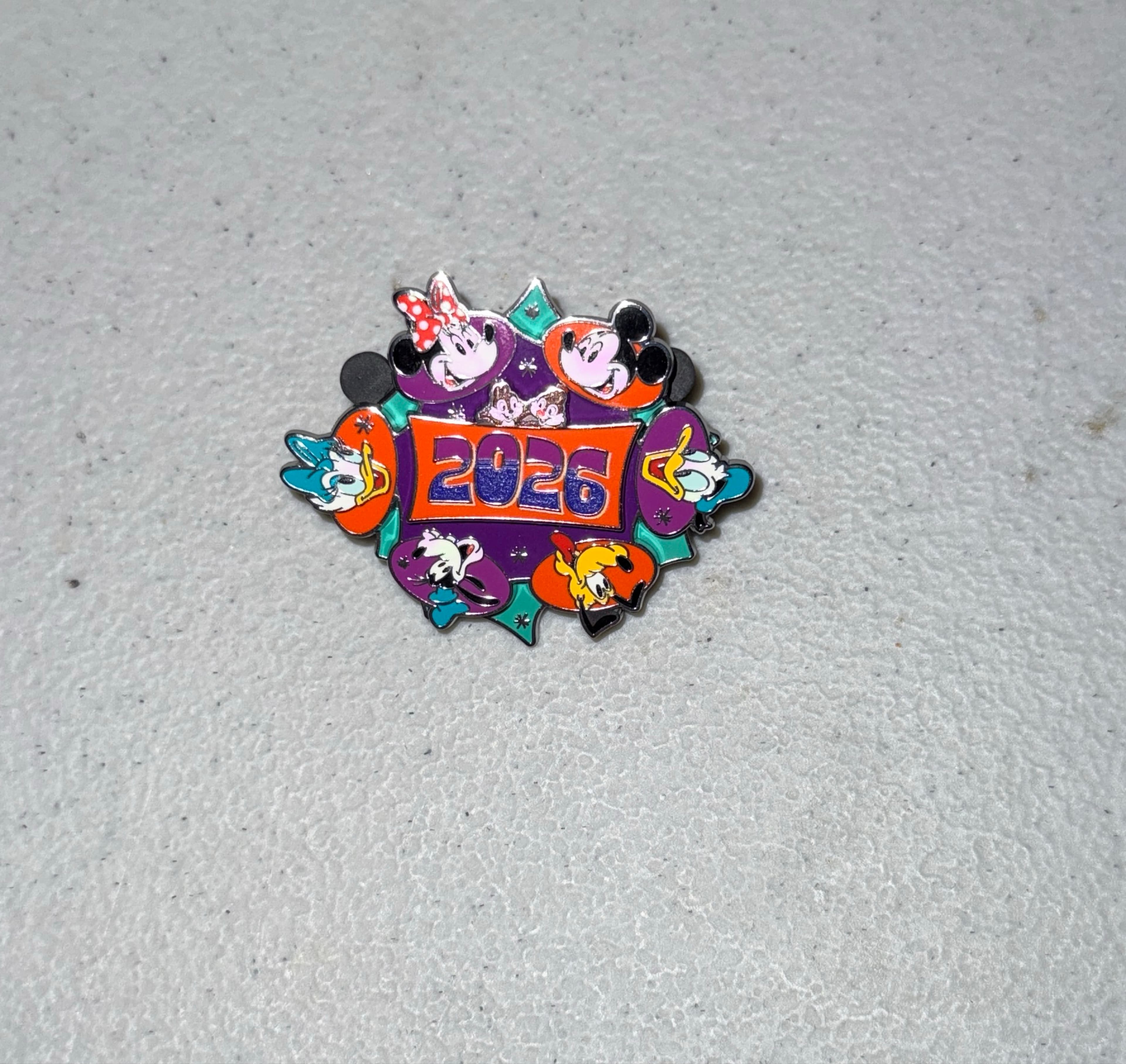 Mickey Mouse and Friends 2026 Spinner - 2026 Dated Year Pins